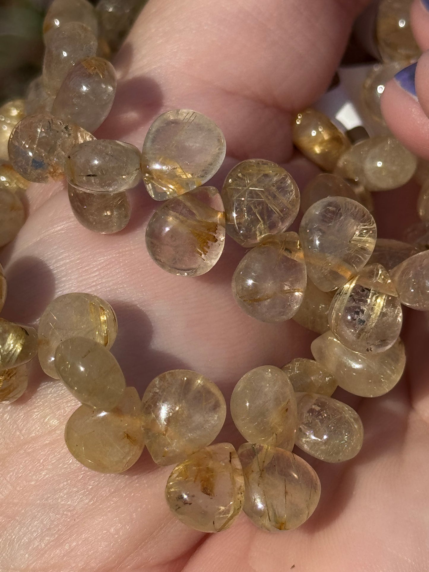 Golden rutile bracelet