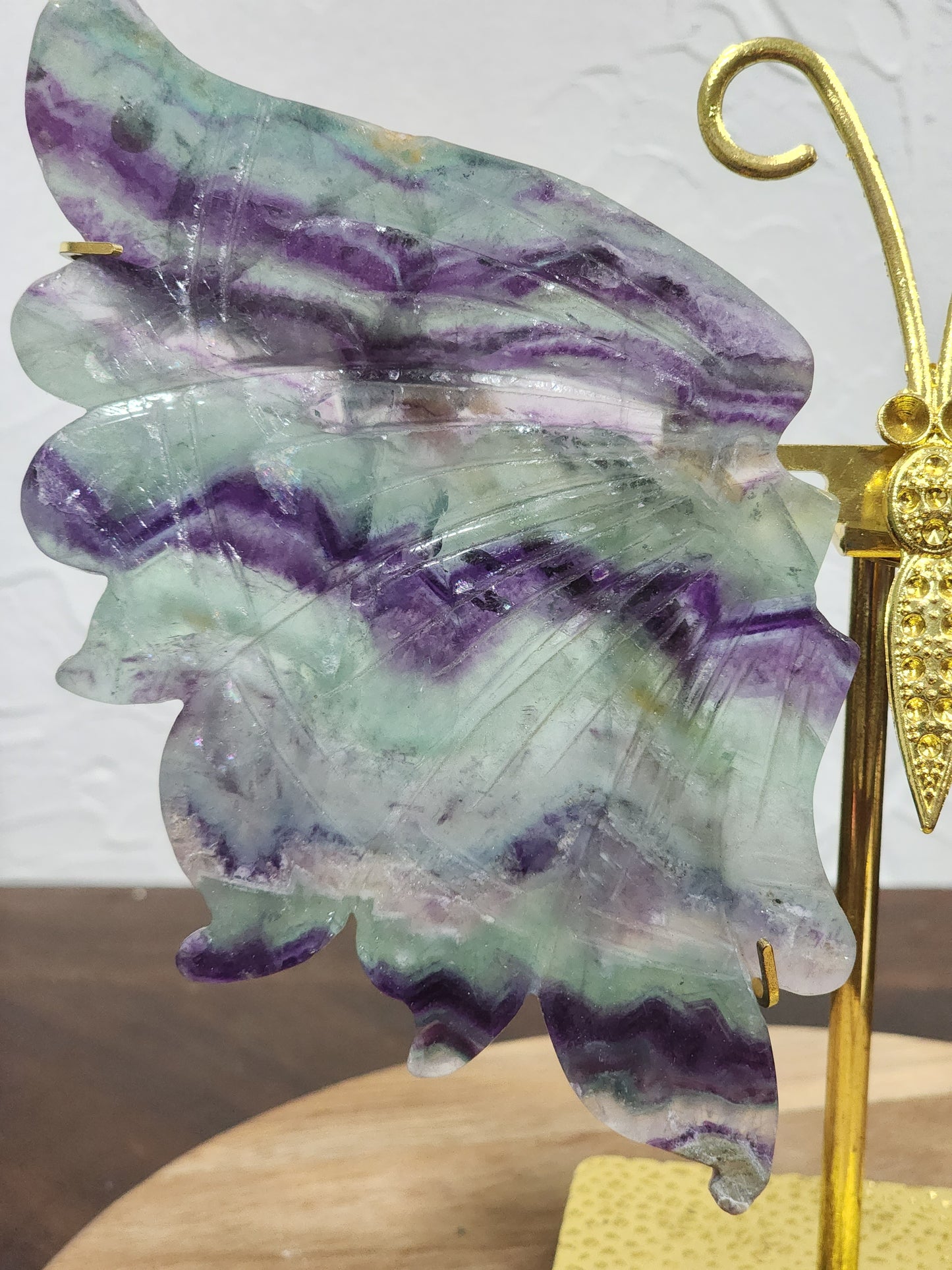 Rainbow flourite butterfly