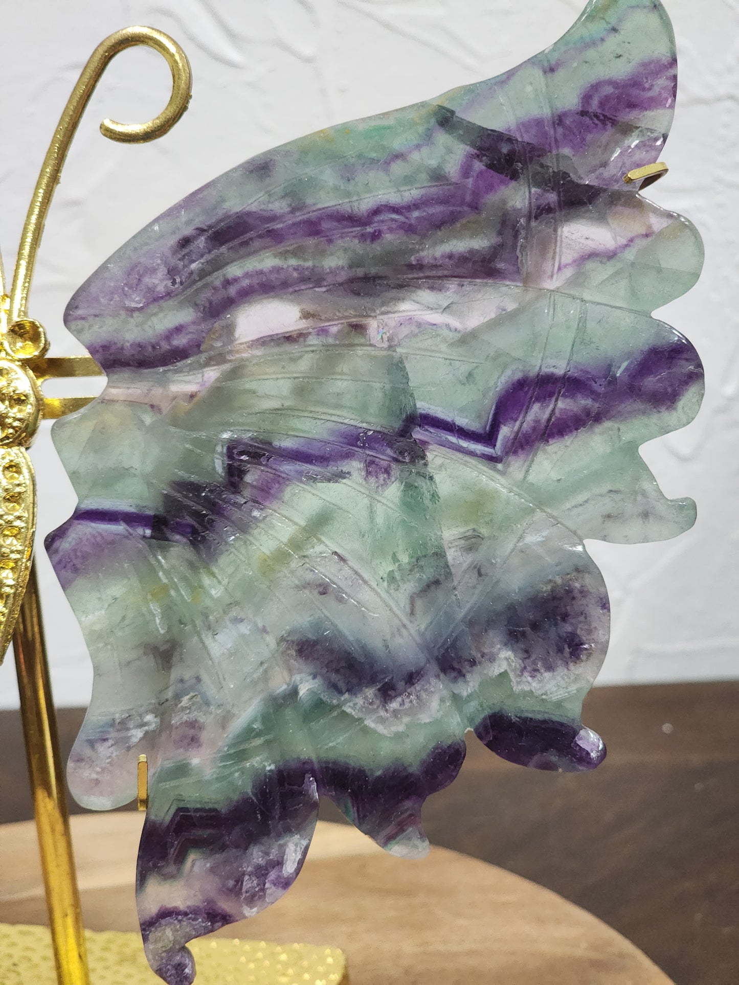 Rainbow flourite butterfly