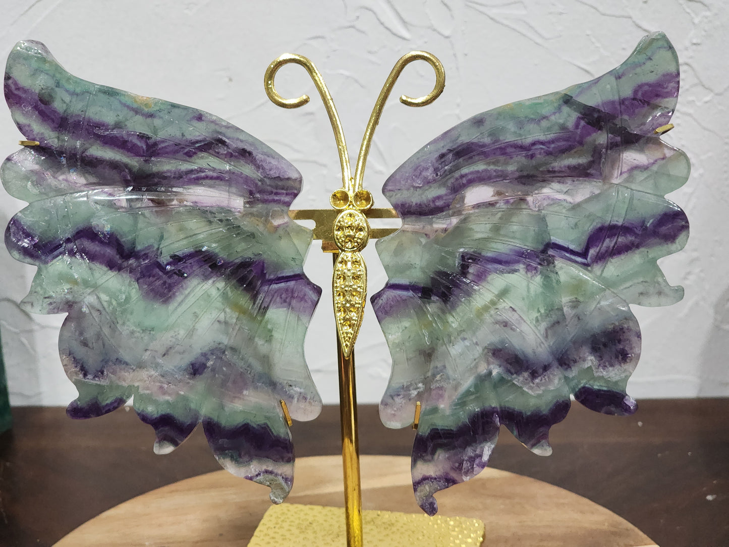 Rainbow flourite butterfly