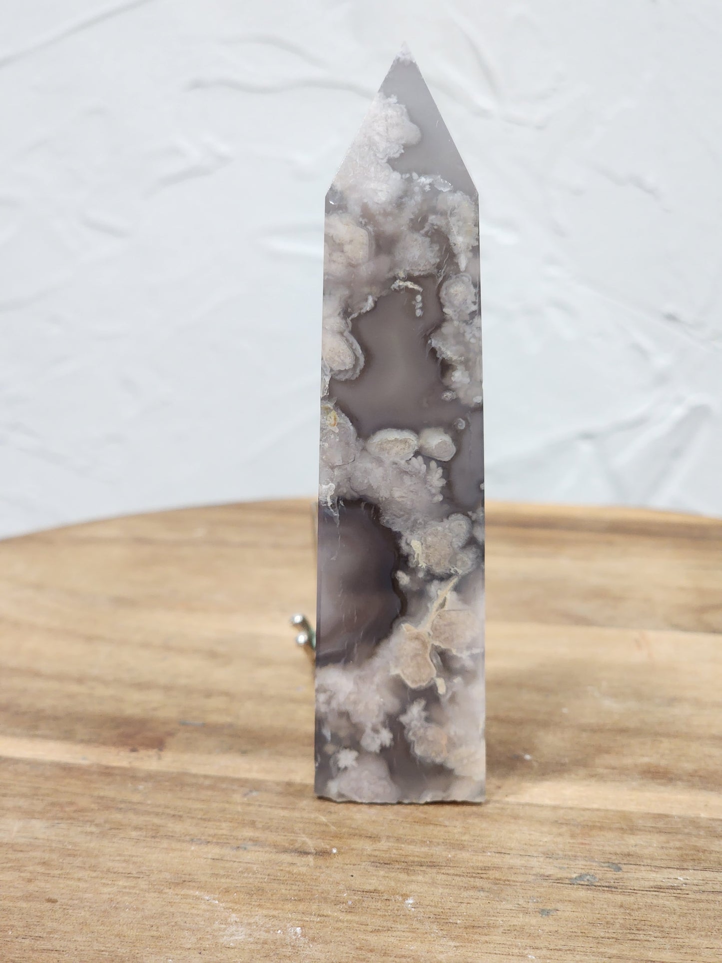 Black Flower agate tower