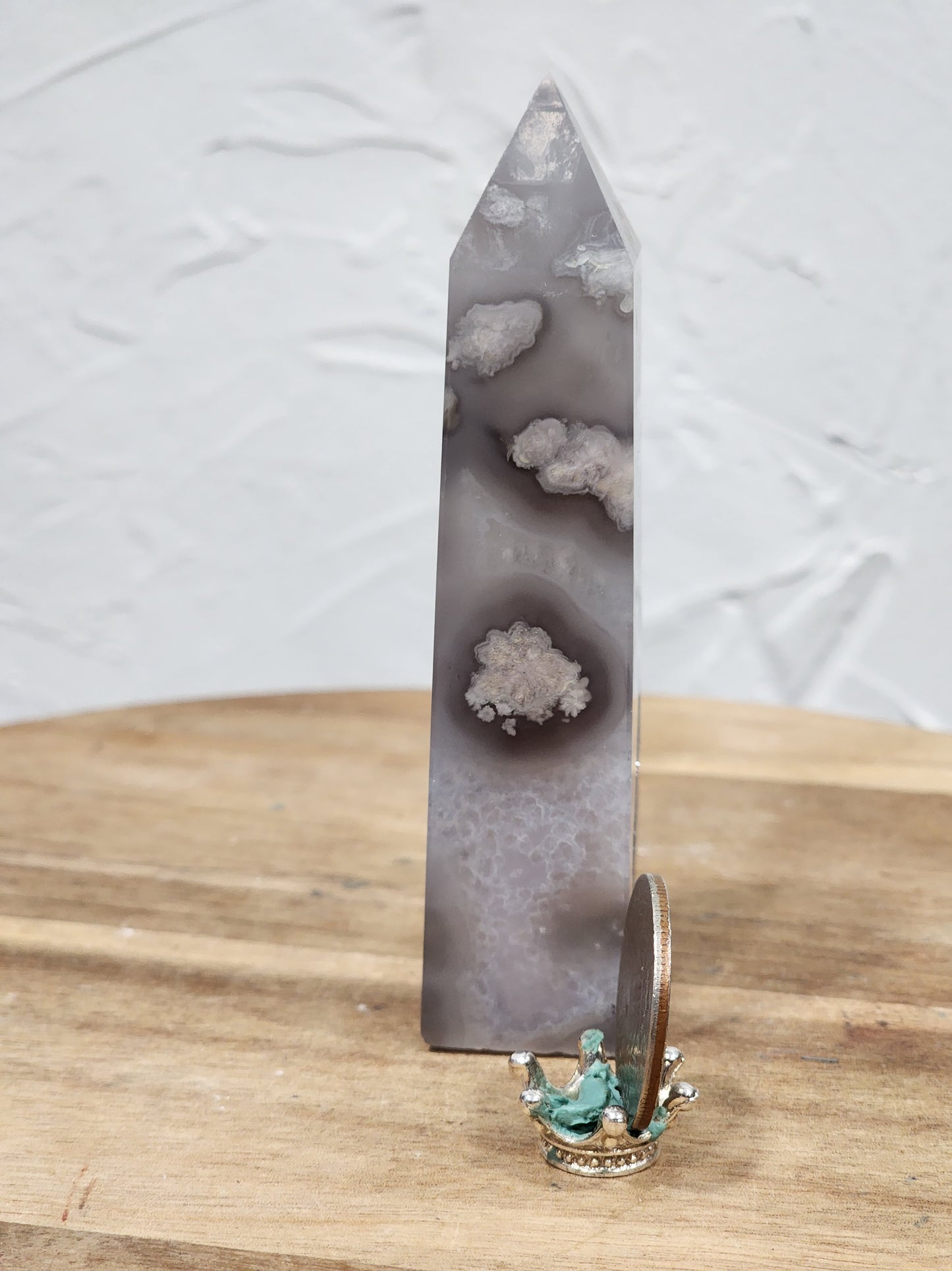 Black Flower agate tower