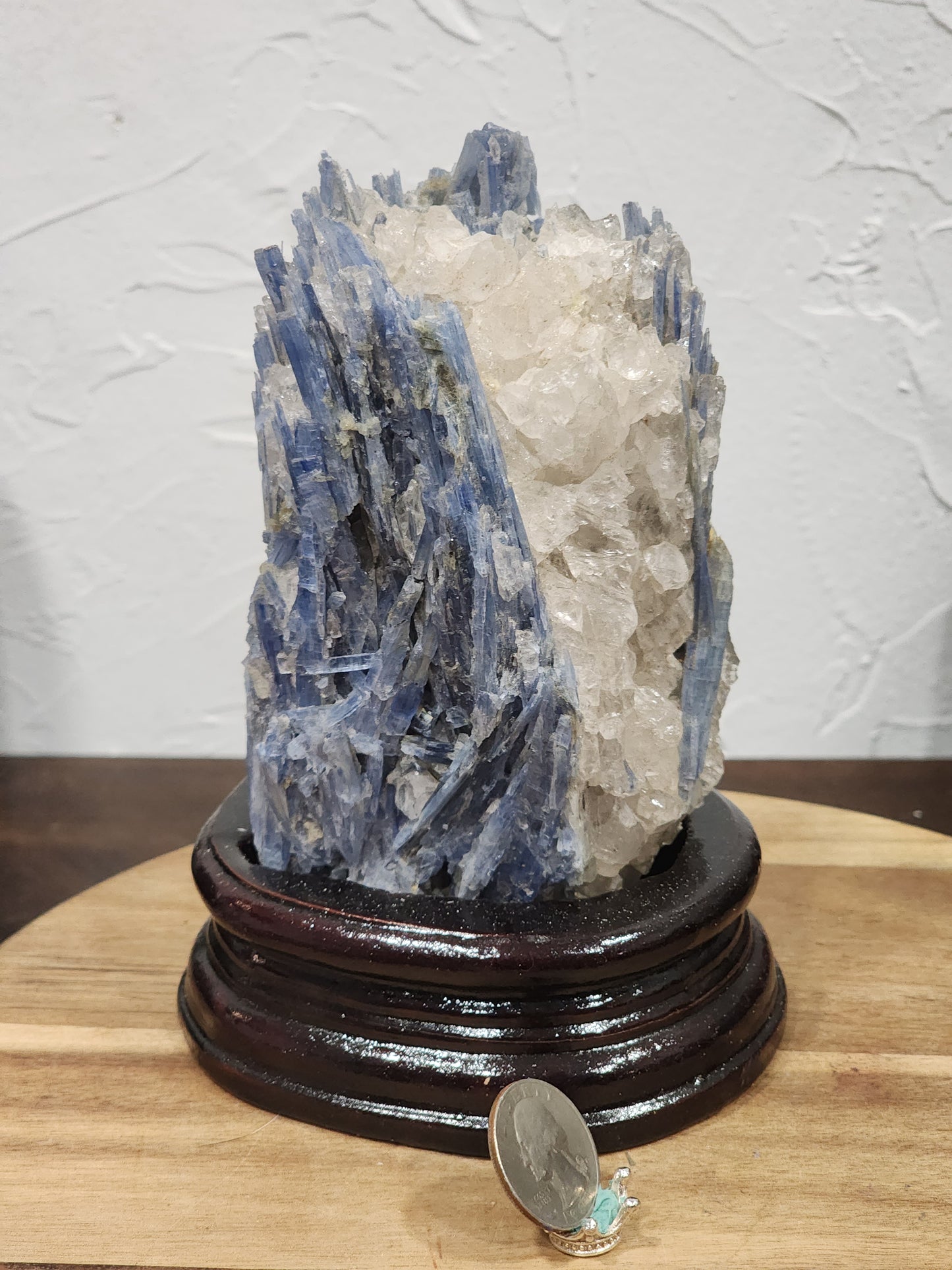 Kyanite with quartz statement piece