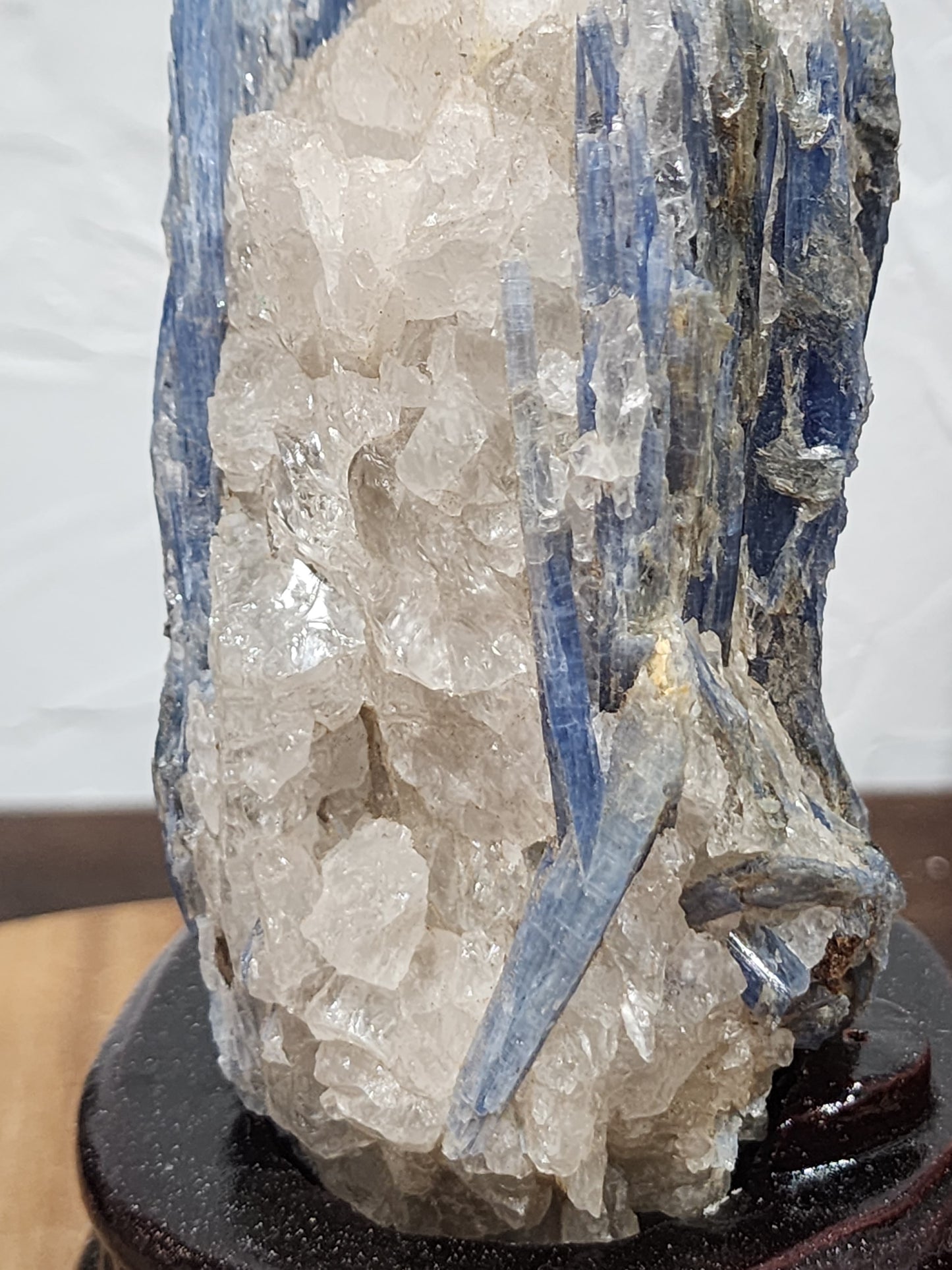 Kyanite with quartz statement piece