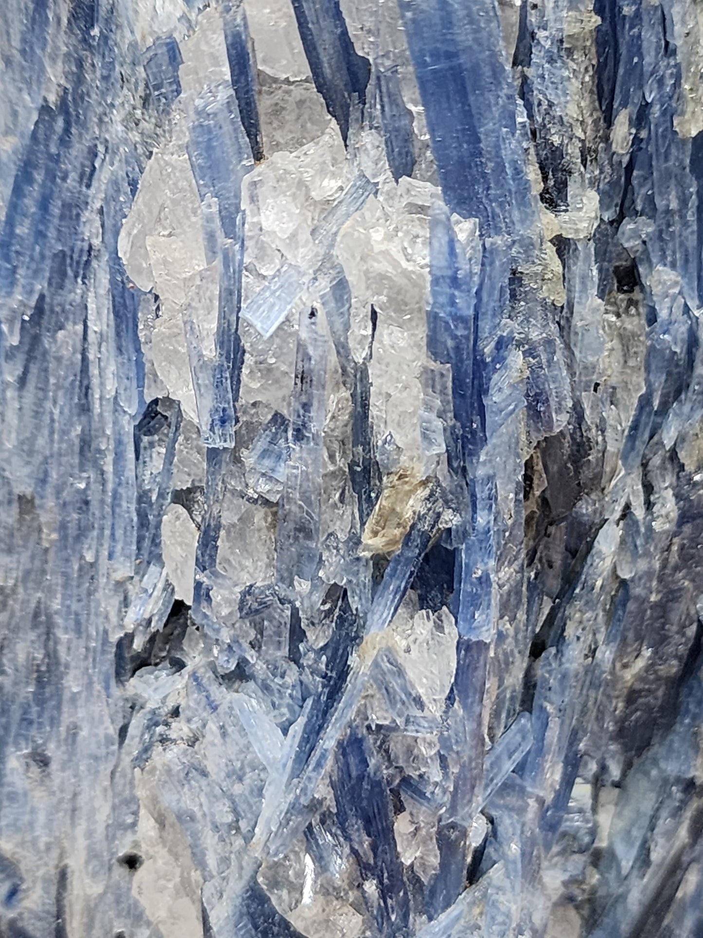 Kyanite with quartz statement piece