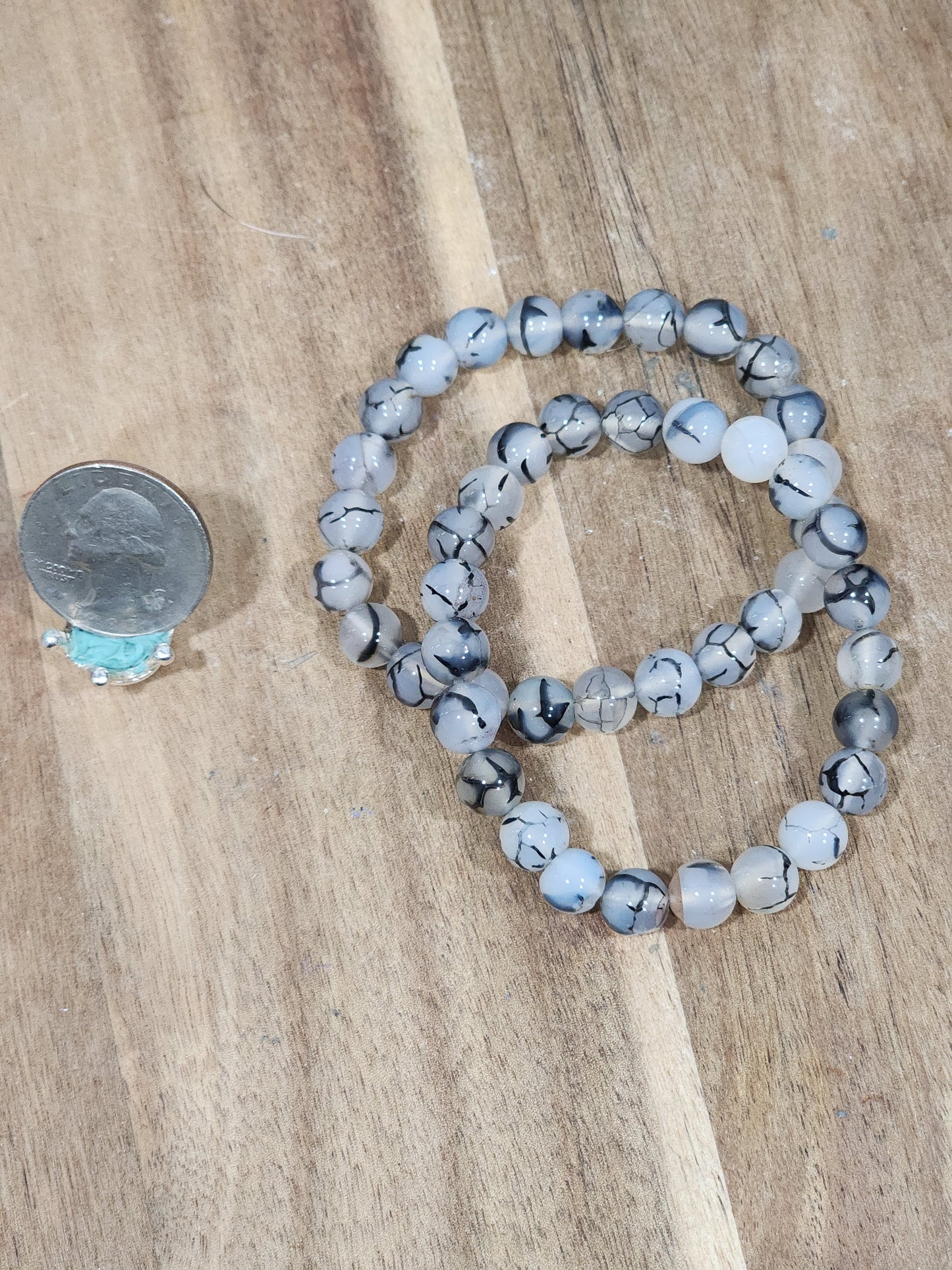 Dragon vein agate bracelet