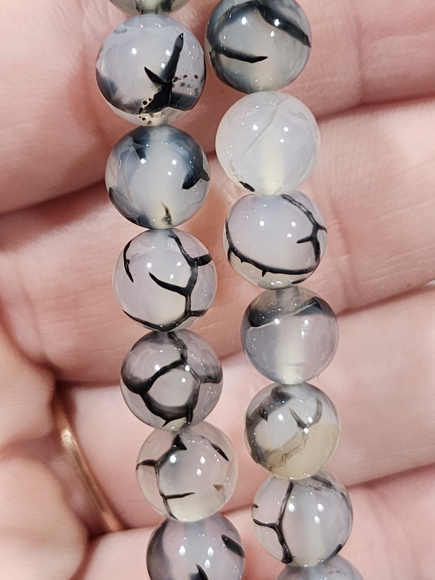 Dragon vein agate bracelet