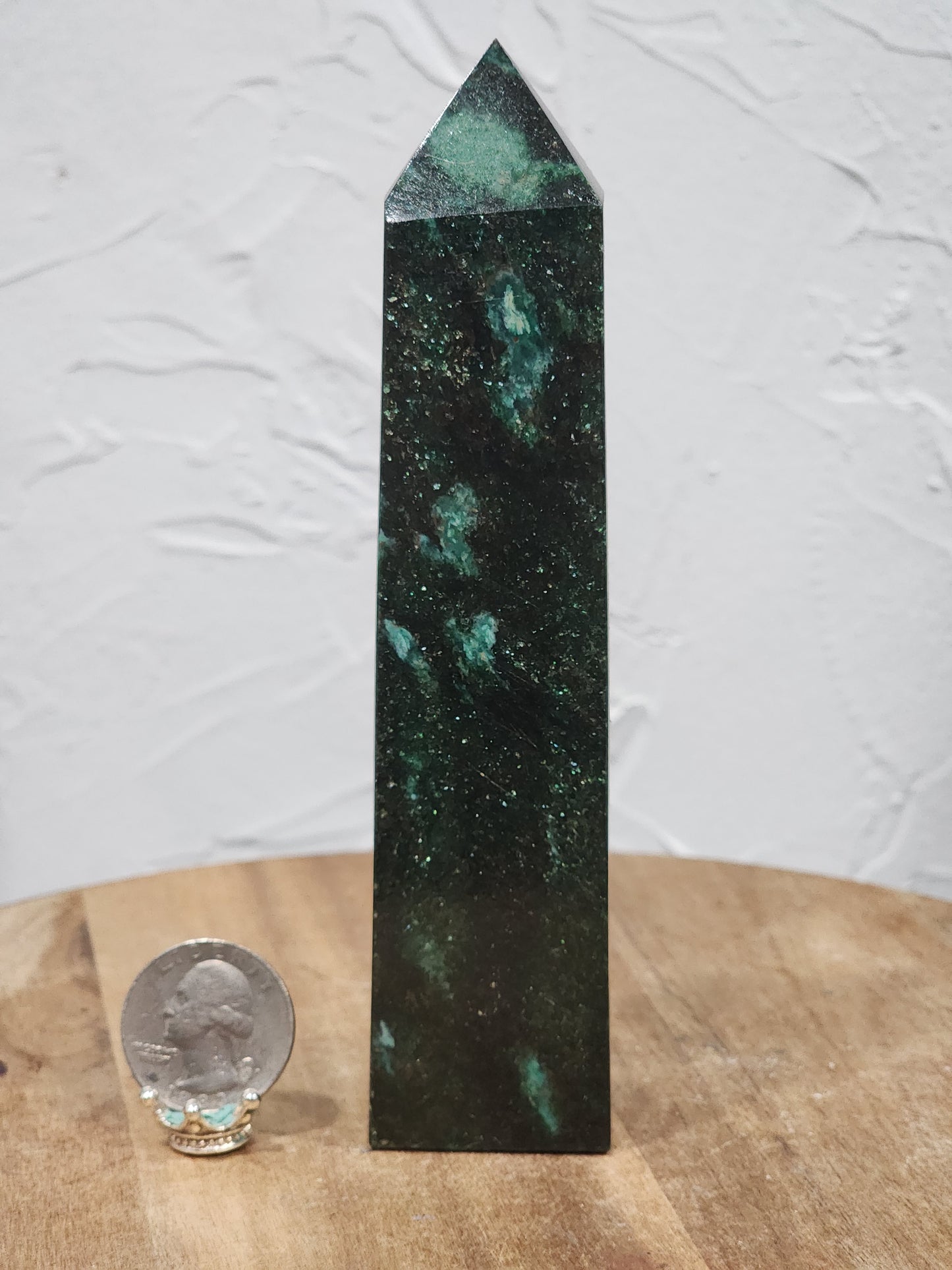 Green mica tower