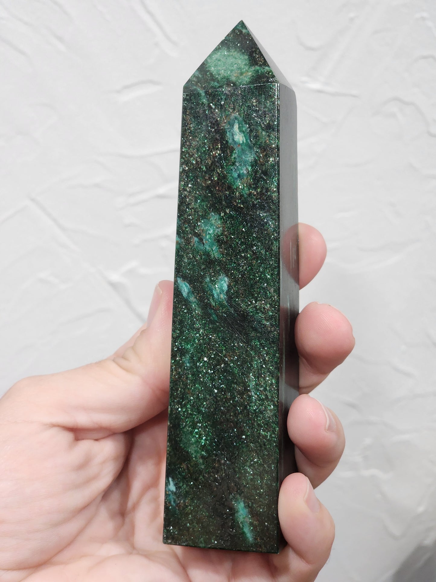 Green mica tower
