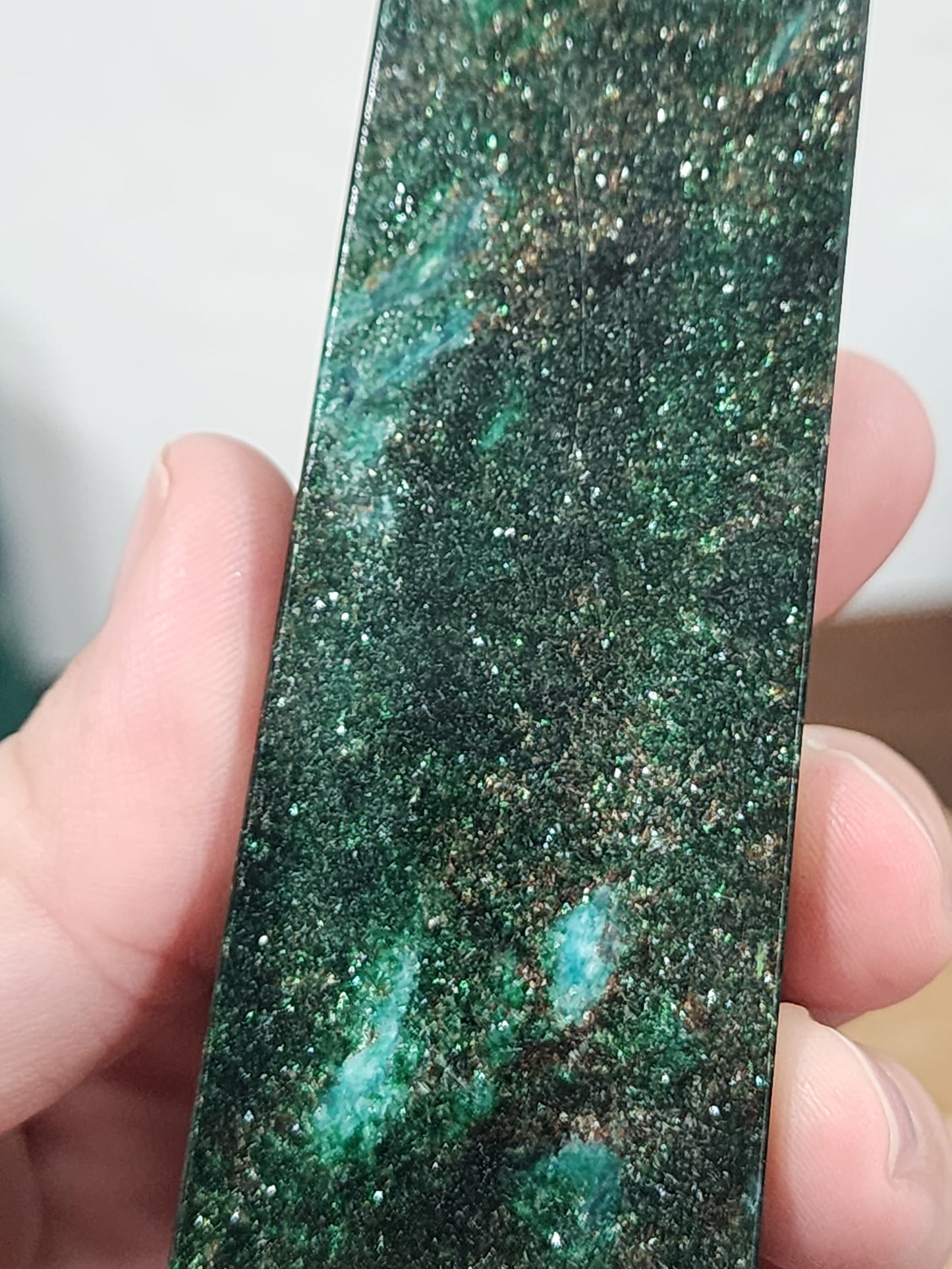 Green mica tower