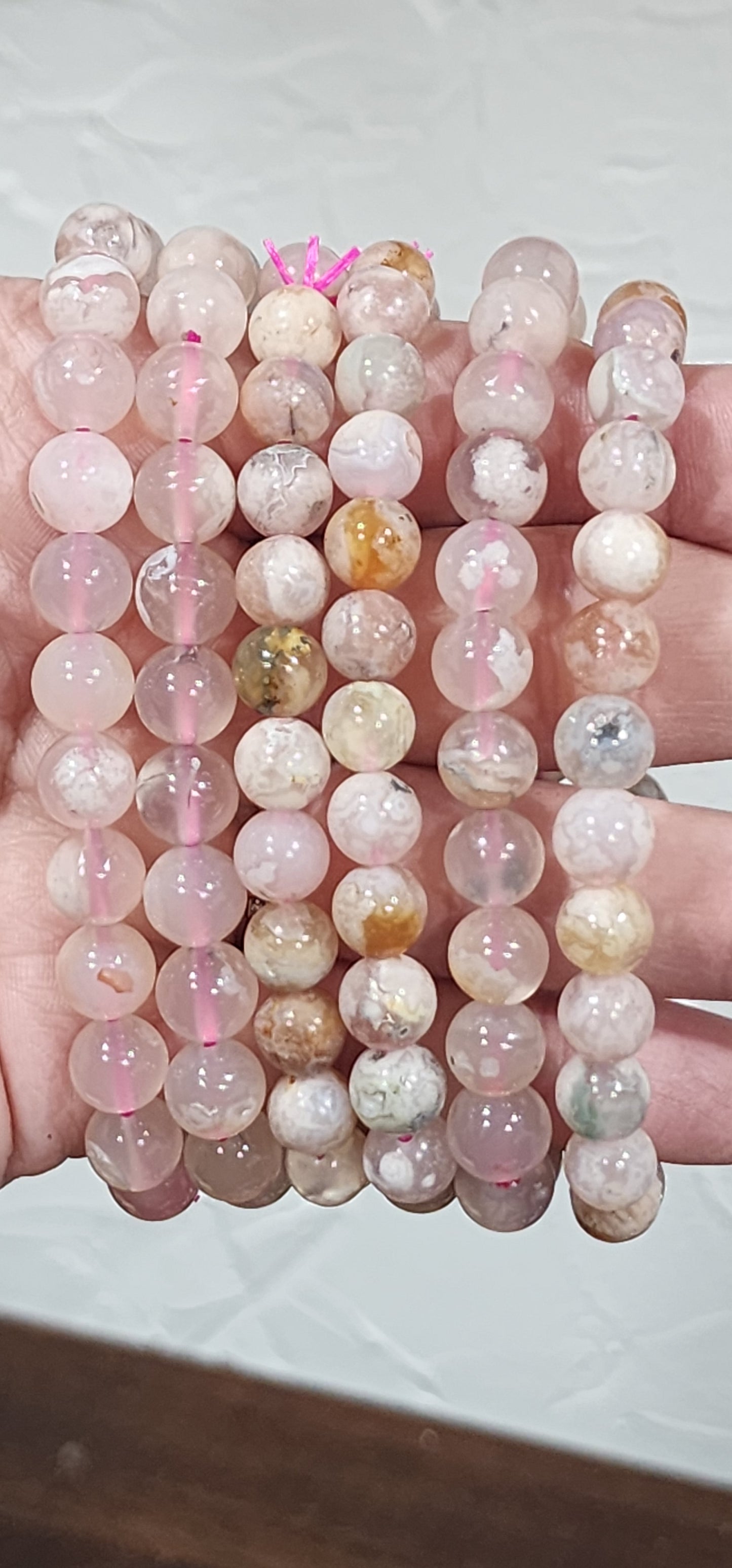 Flower Agate Bracelet