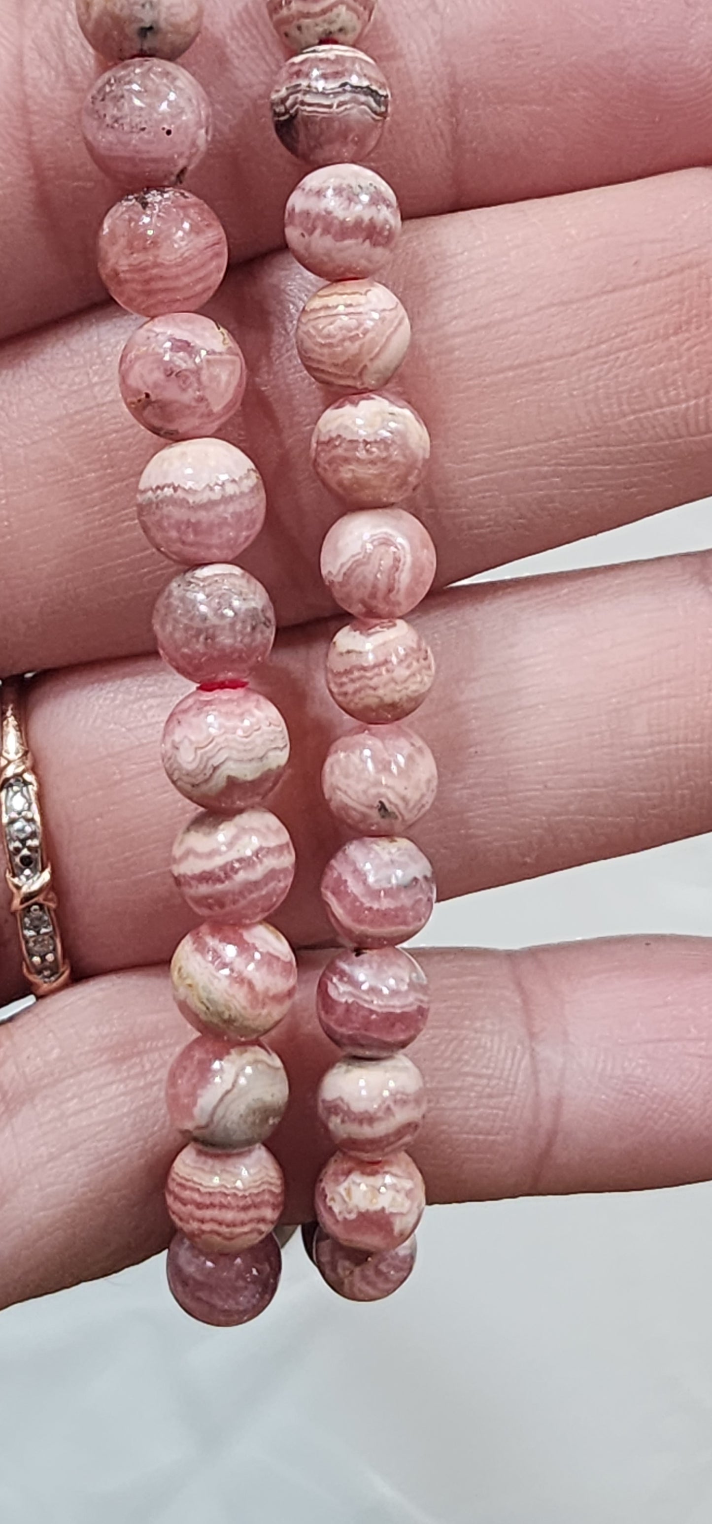 Rhodochrosite bracelet