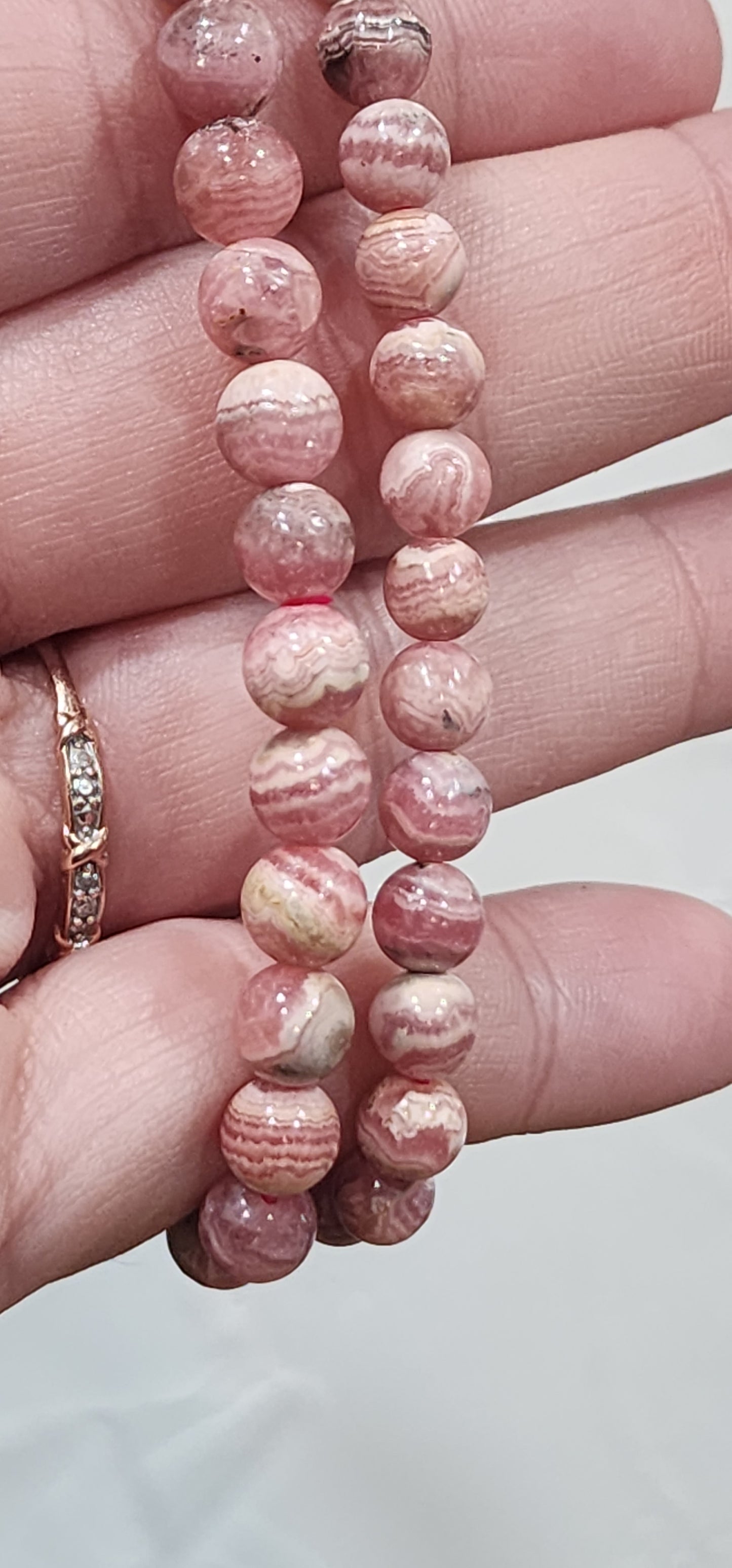 Rhodochrosite bracelet
