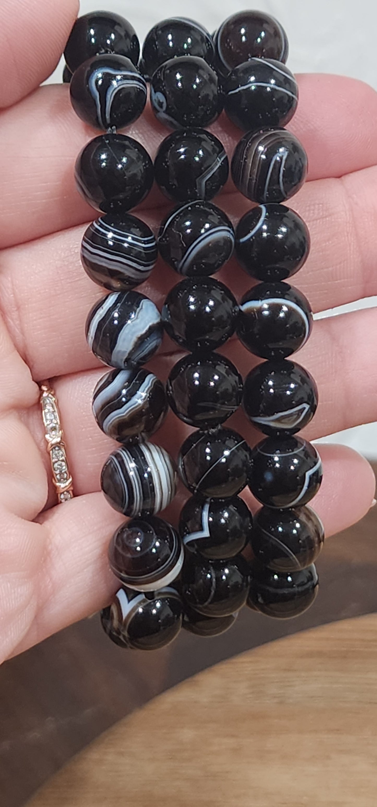 Black agate bracelet