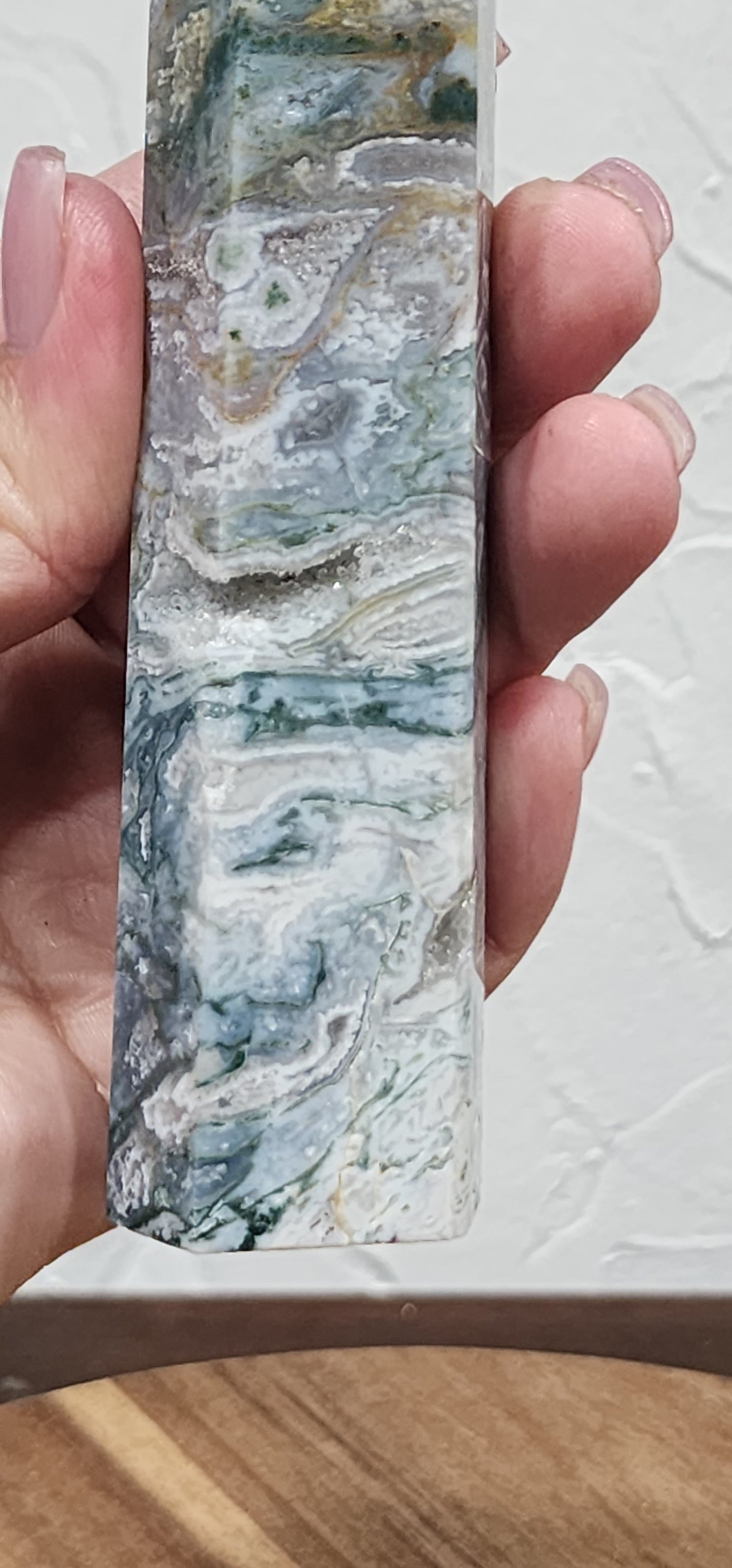 Moss agate tower