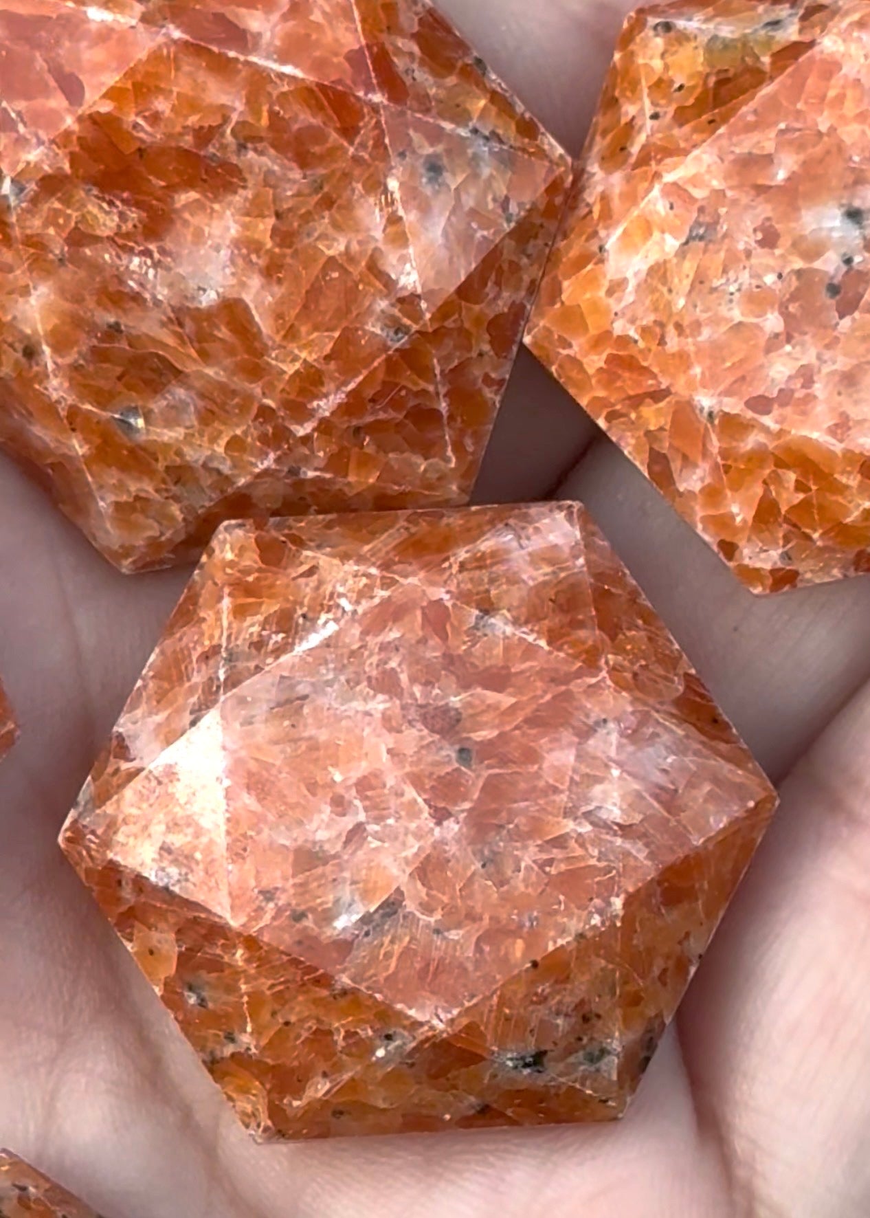 Mini hexagon sunstone