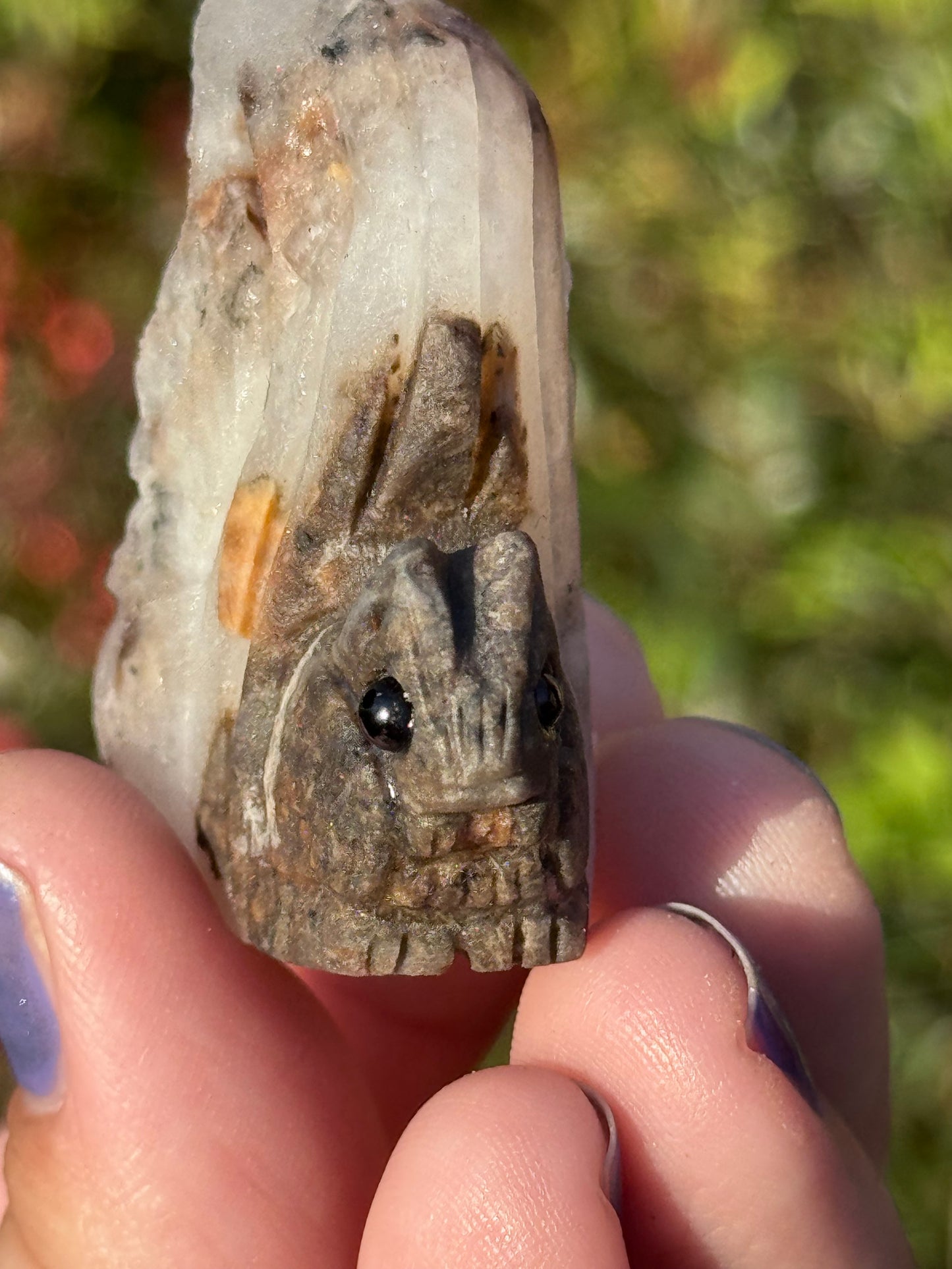 Quartz cluster squirrel 