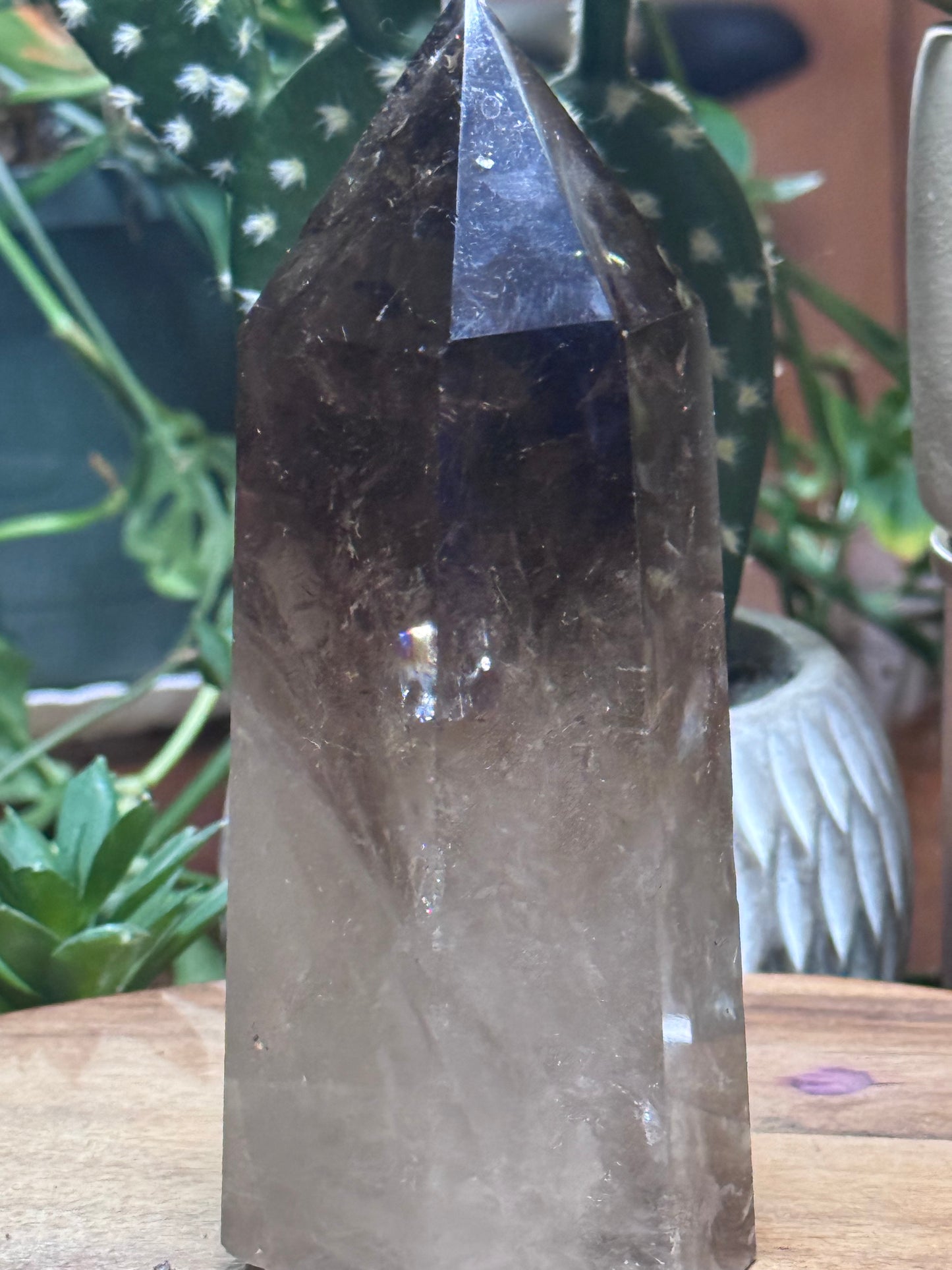 Smoky quartz tower