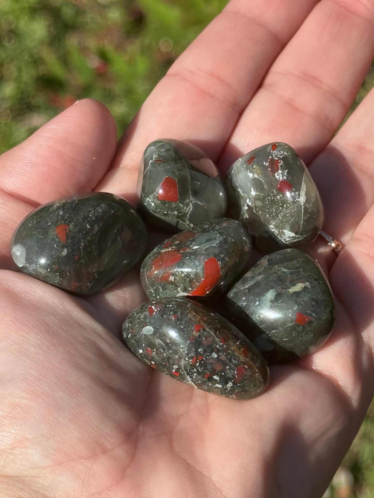 African Bloodstone tumble