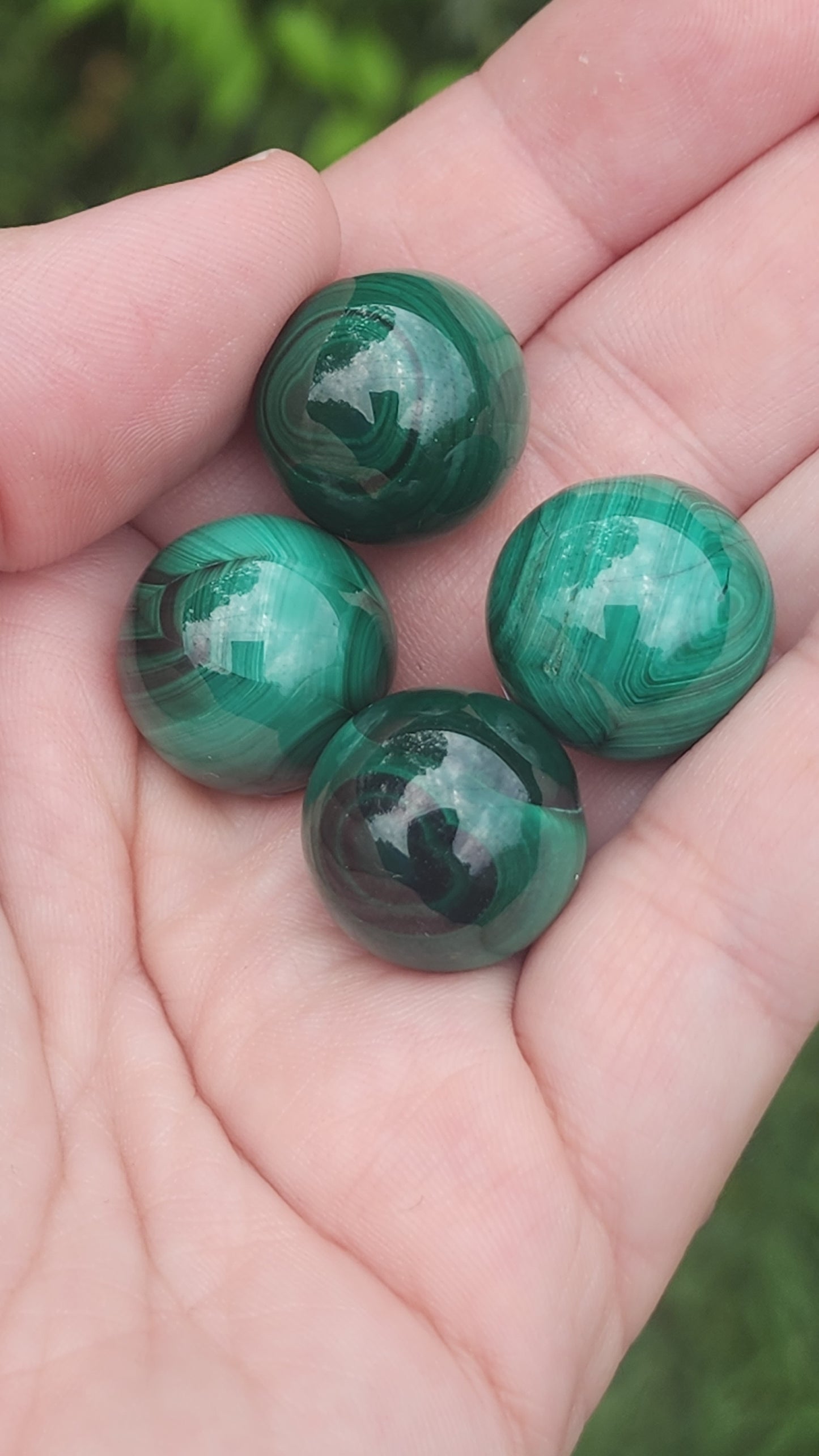 Mini malachite sphere