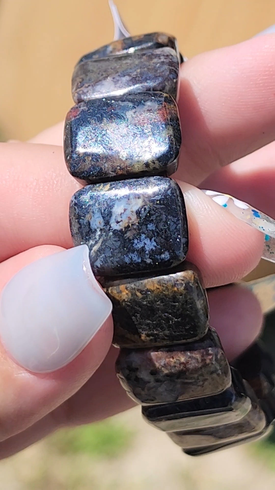 Pietersite soft bangle
