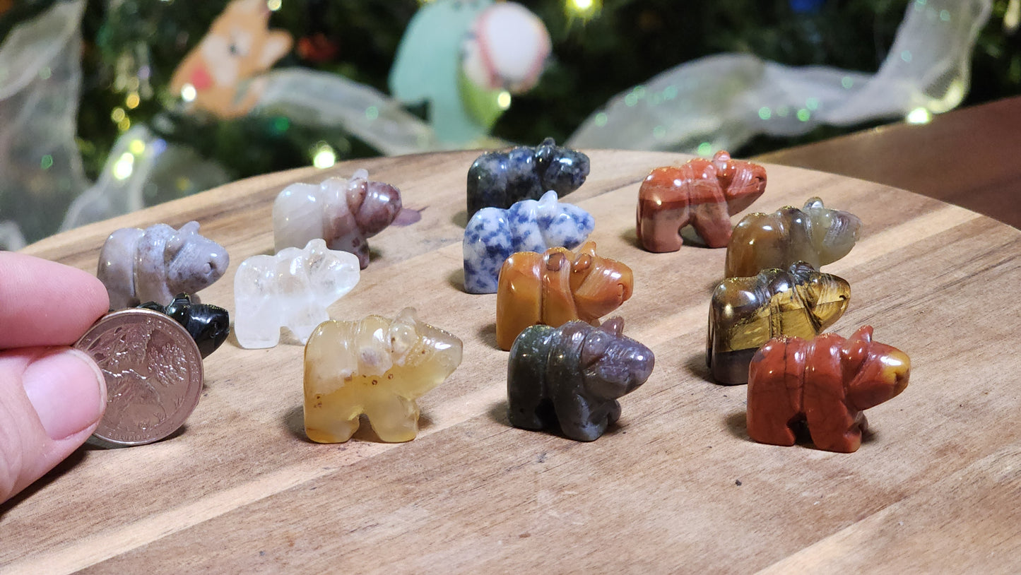Mini bear carving