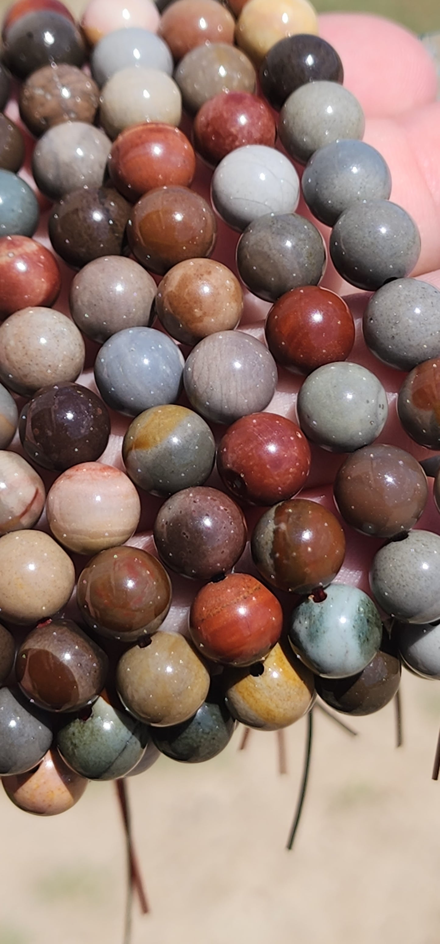 Polychrome jasper bracelet