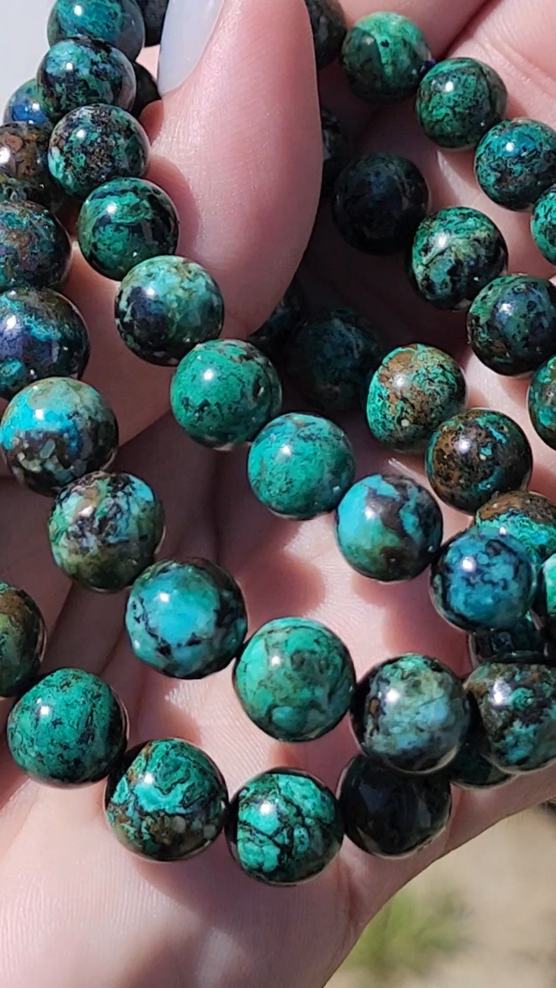 Chrysocolla bracelet