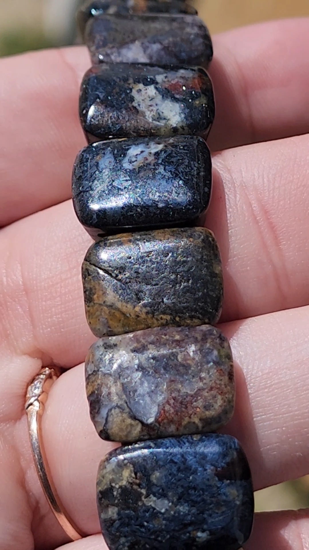 Pietersite soft bangle