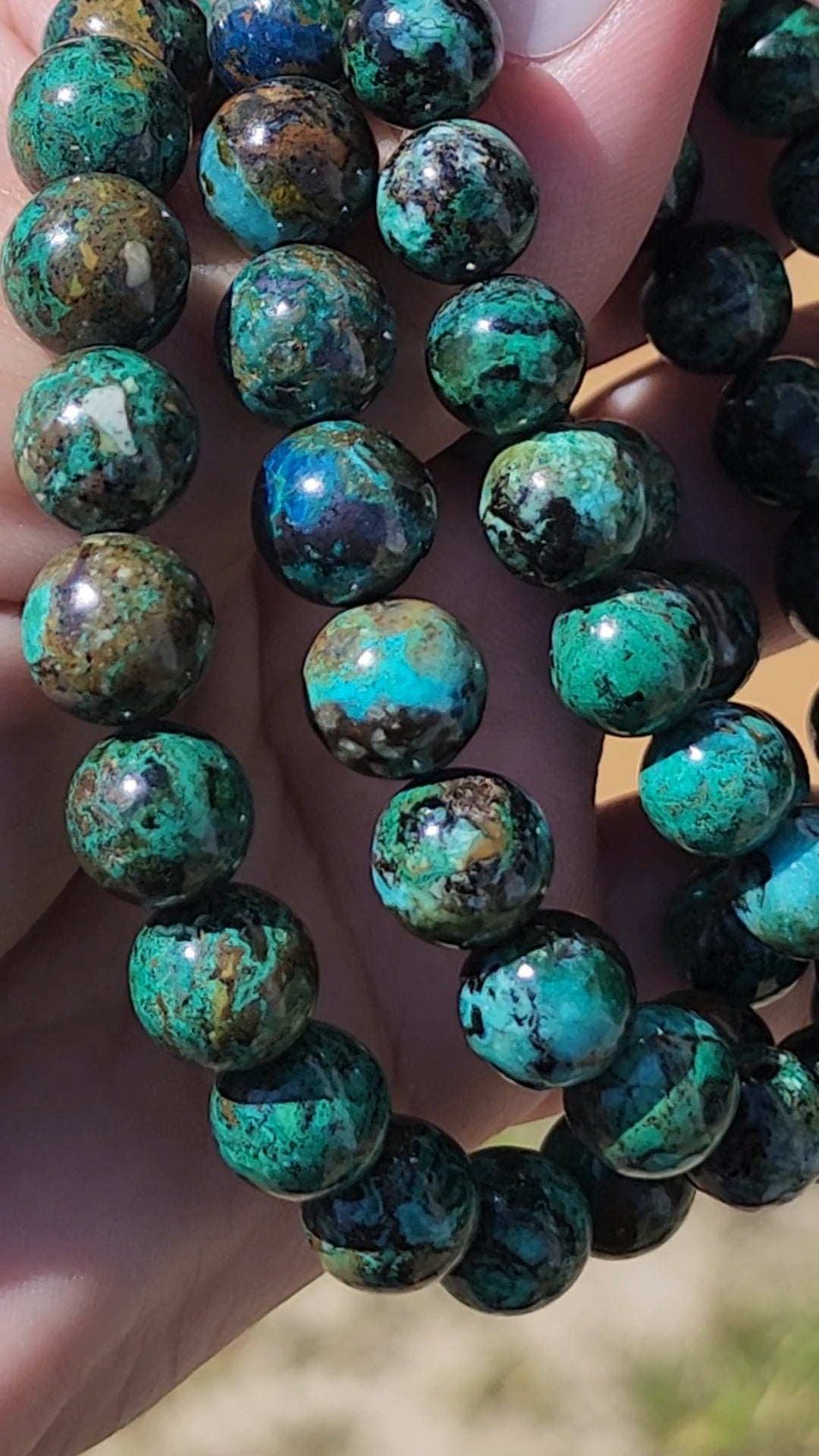 Chrysocolla bracelet