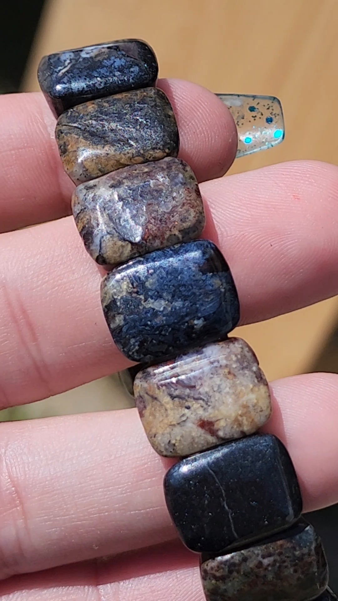 Pietersite soft bangle