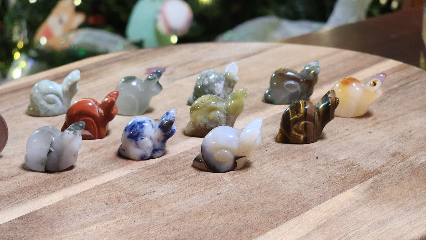 Mini snail carving