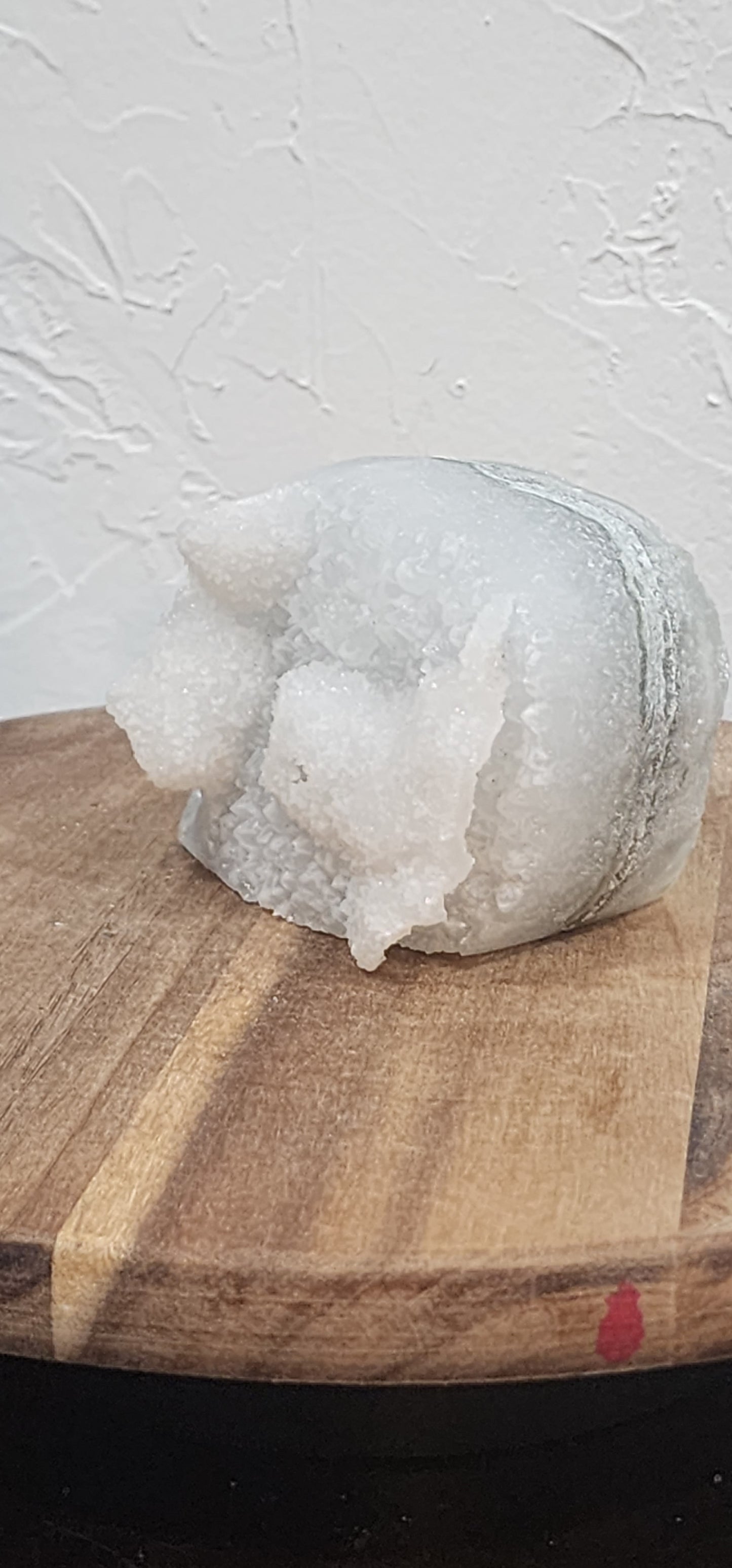 Flourite with quartz skull