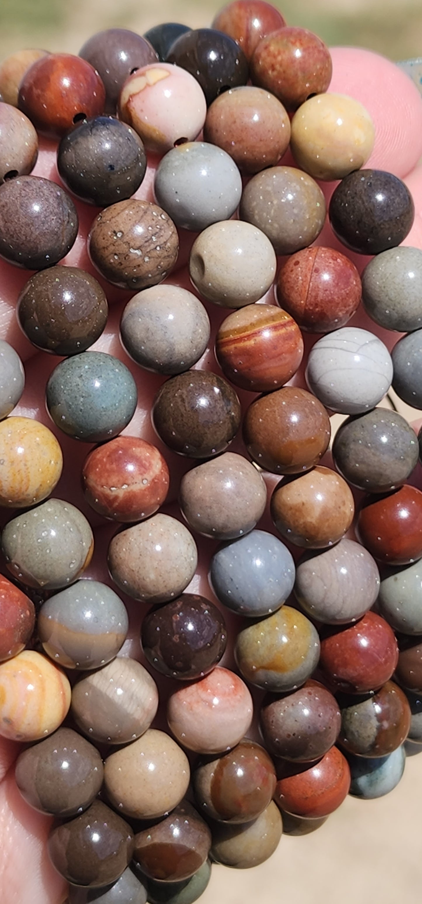 Polychrome jasper bracelet