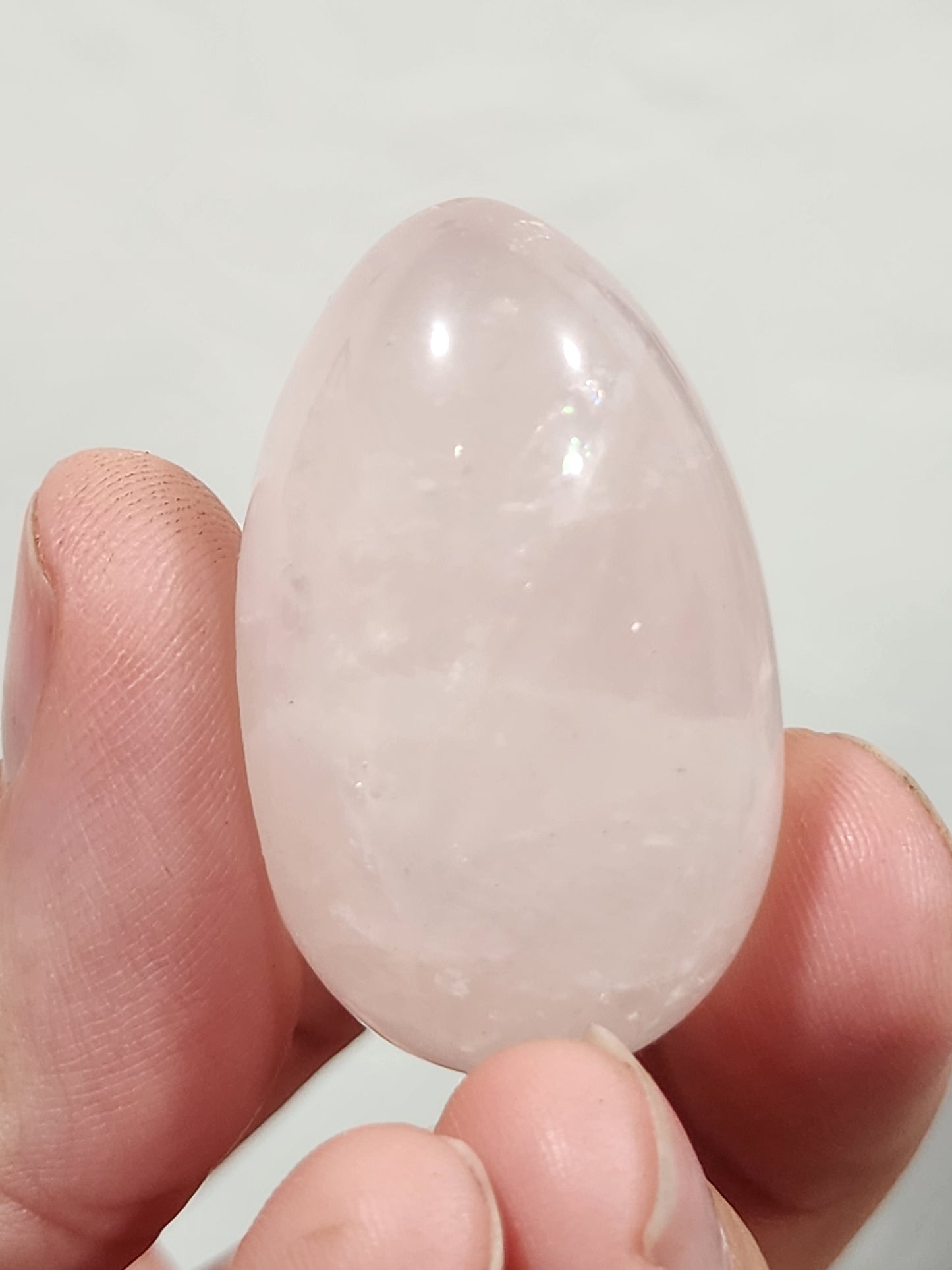 Rose quartz egg
