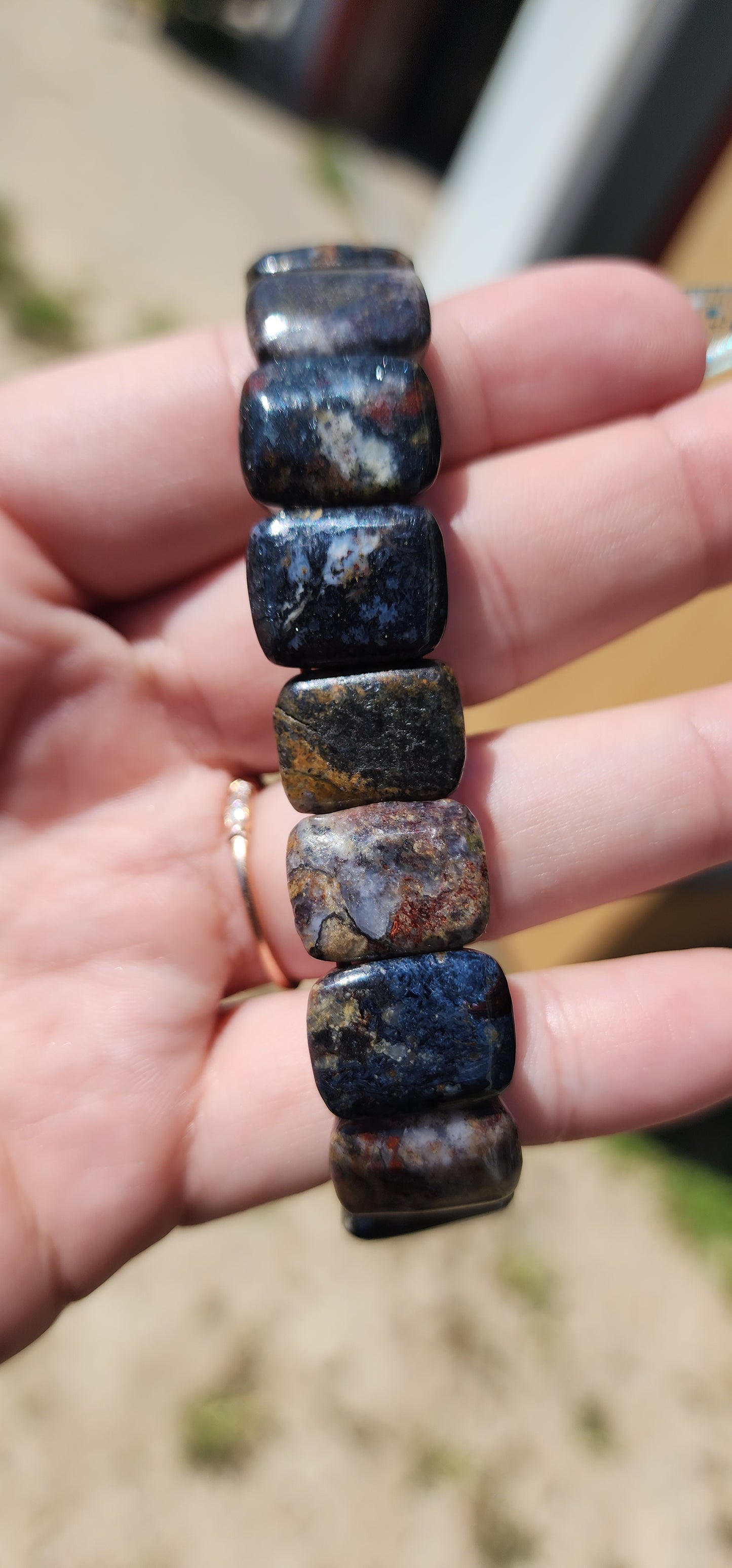 Pietersite soft bangle