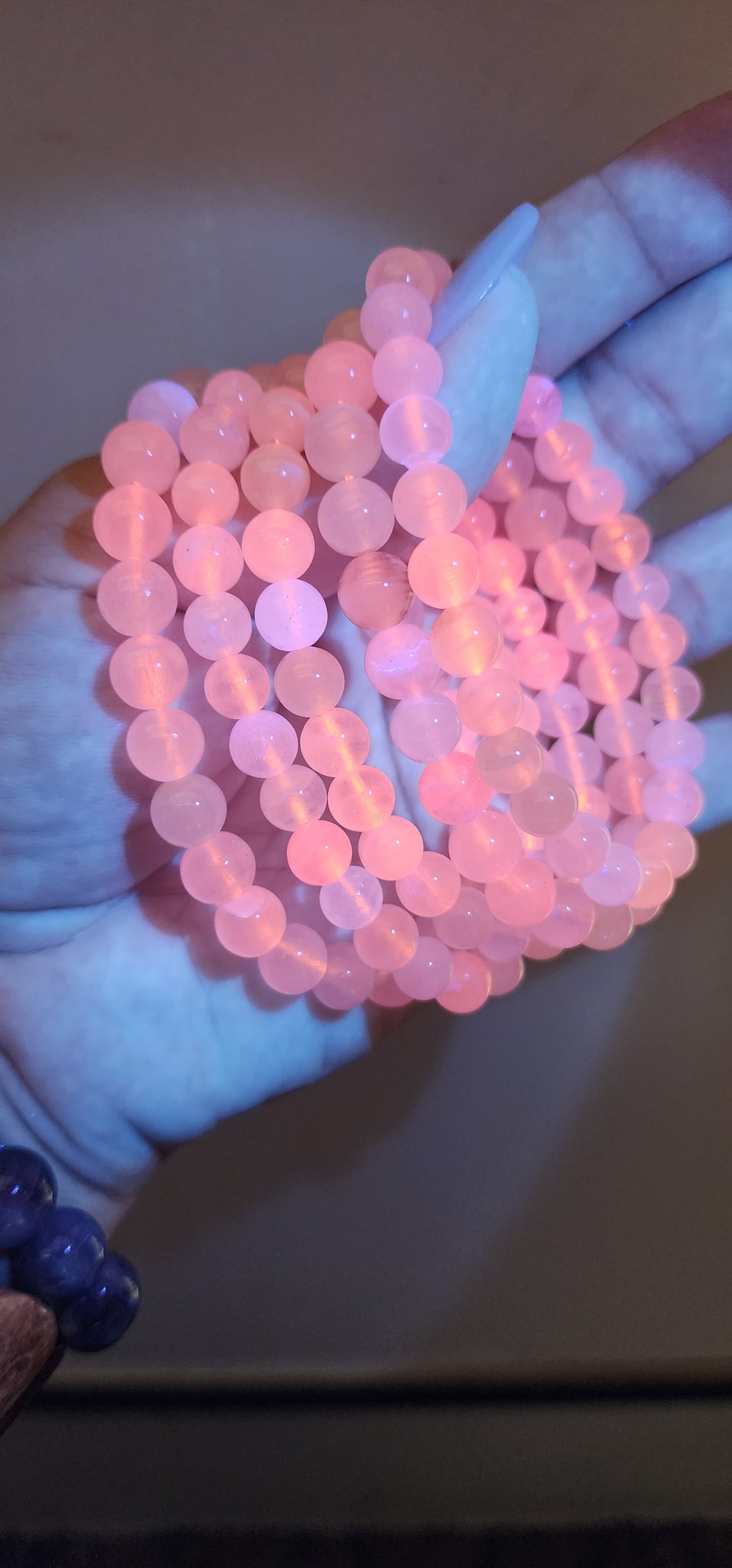 Pink calcite bracelet