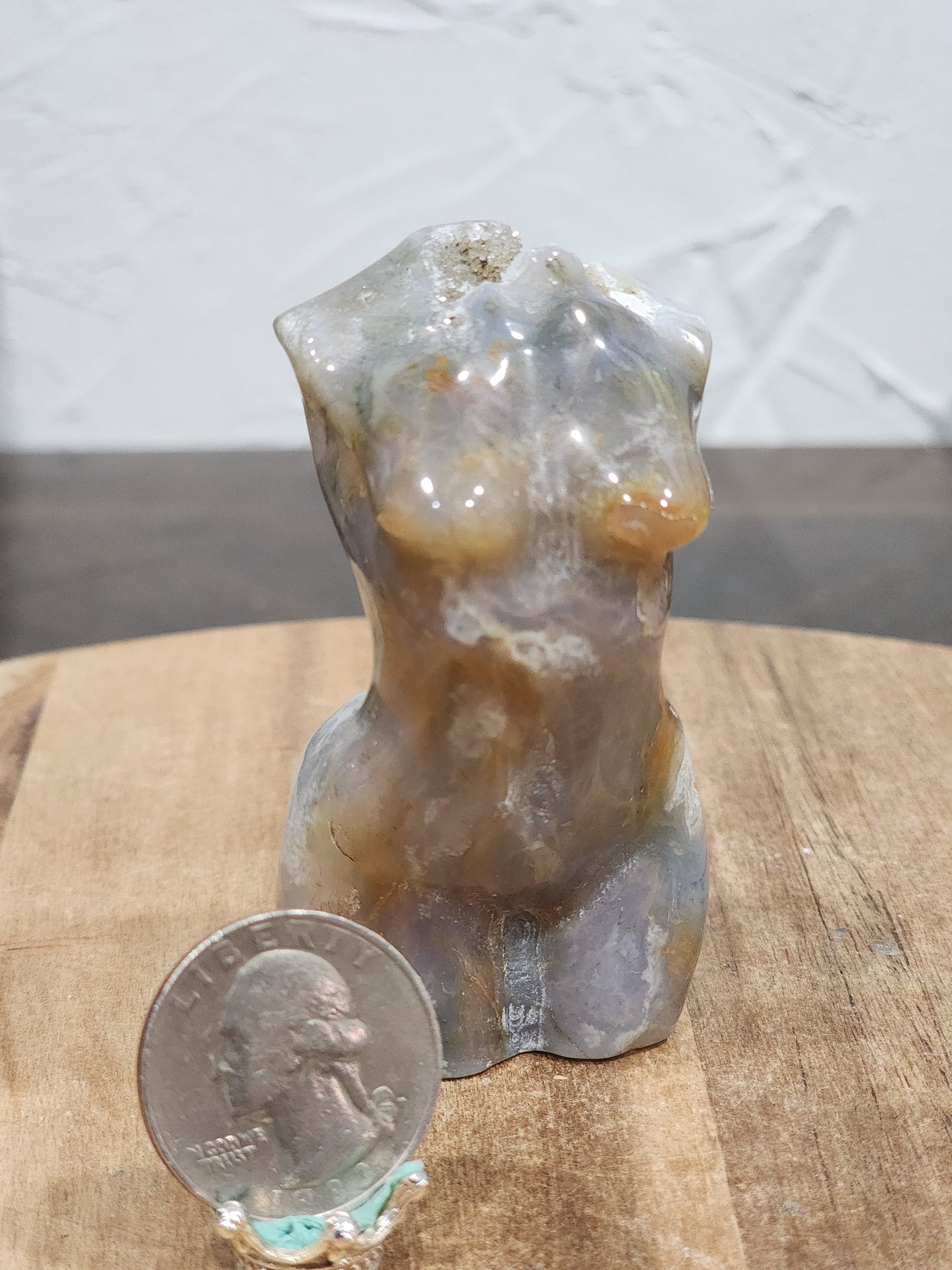 Moss agate lady body