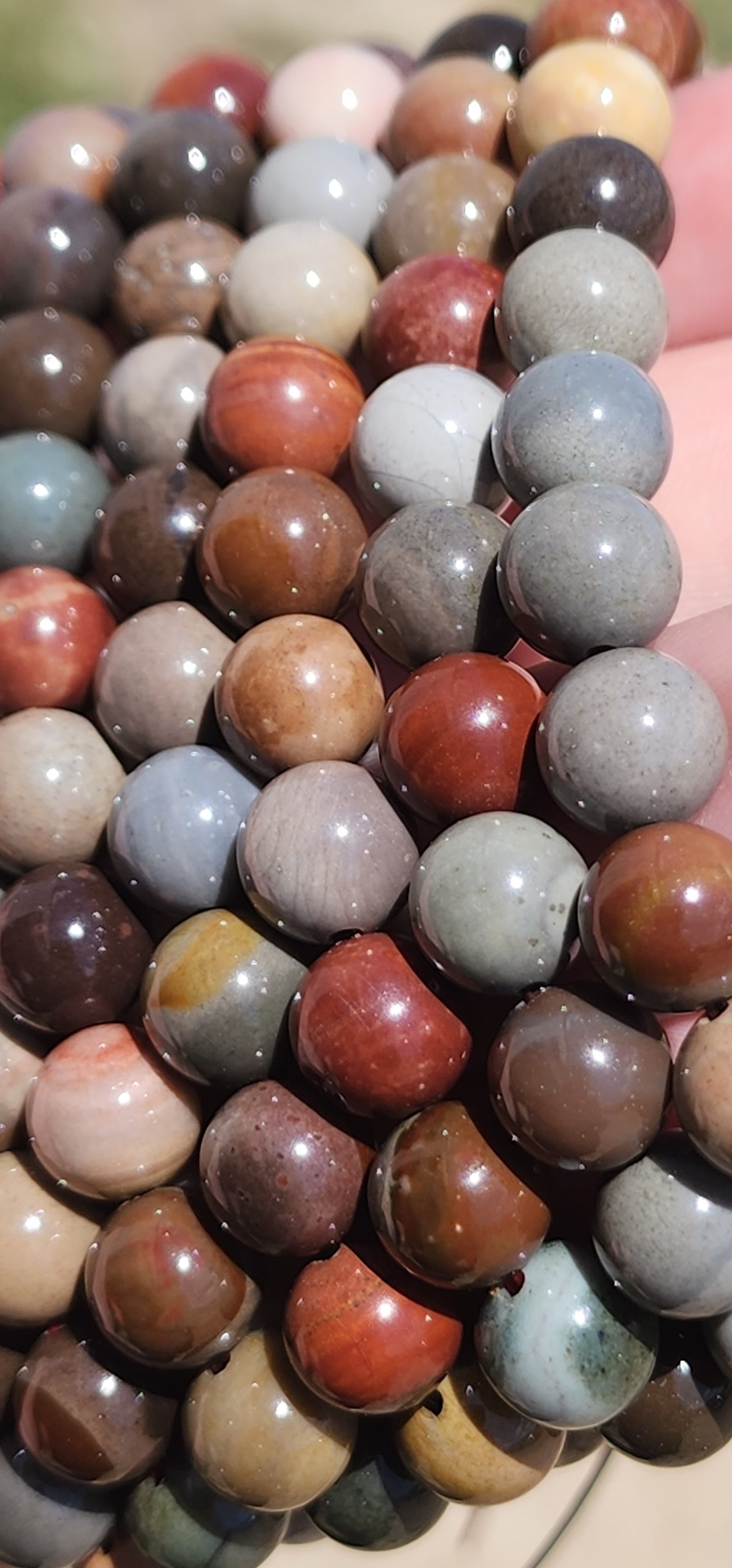 Polychrome jasper bracelet