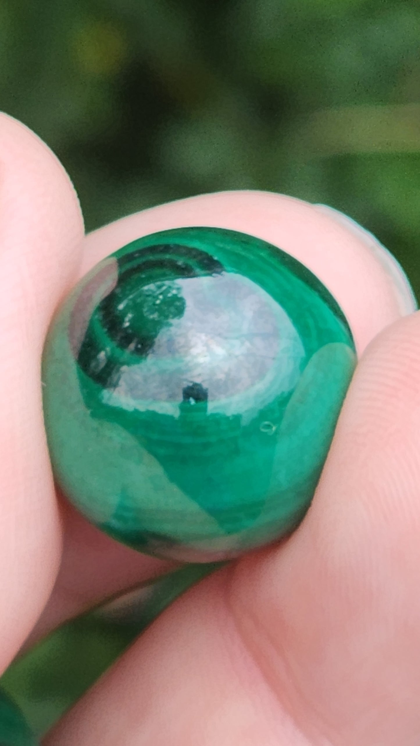 Mini malachite sphere