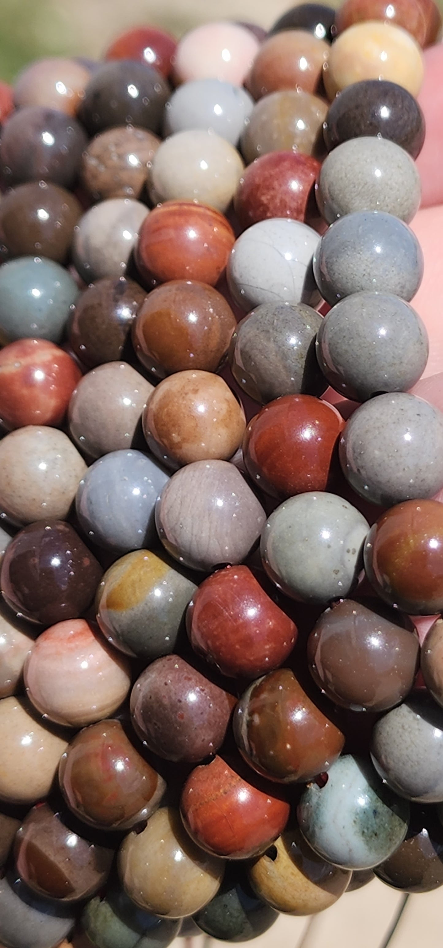 Polychrome jasper bracelet