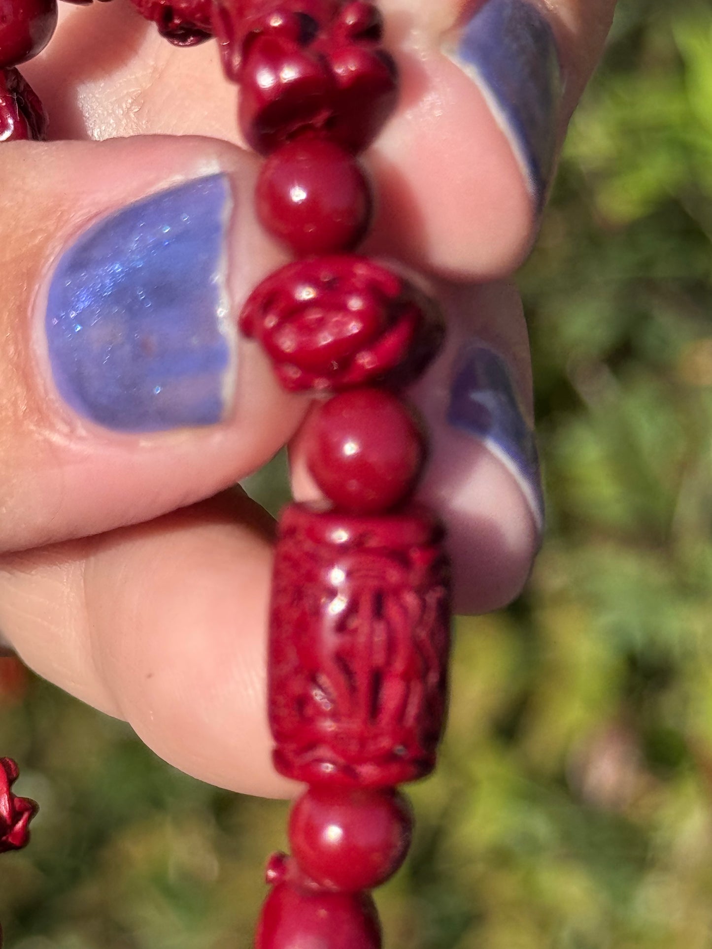 Zodiac cinnabar bracelet