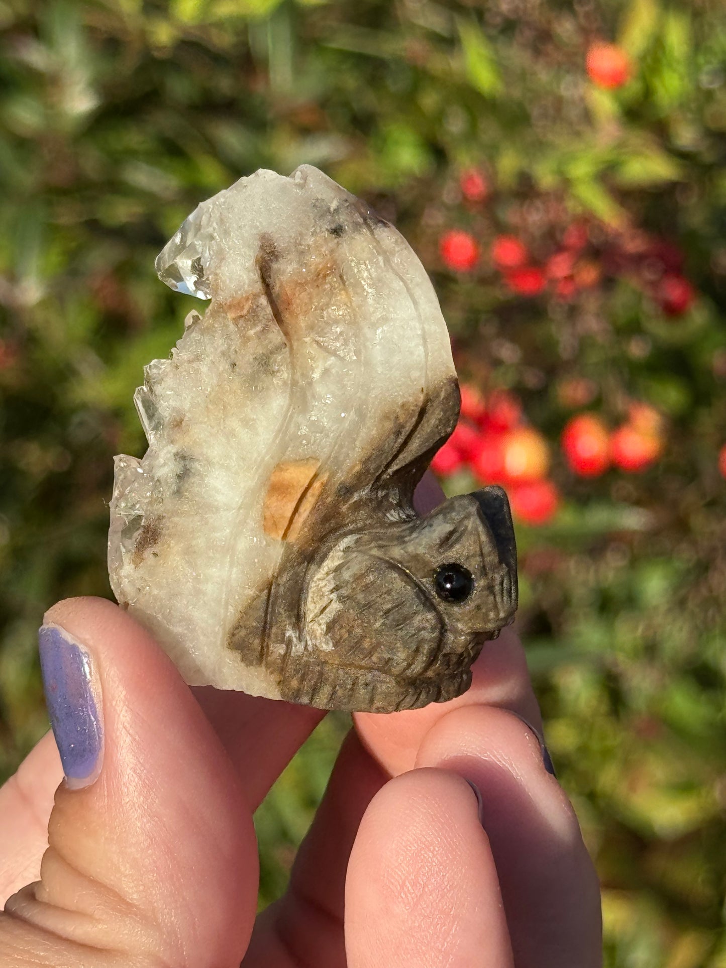 Quartz cluster squirrel ￼
