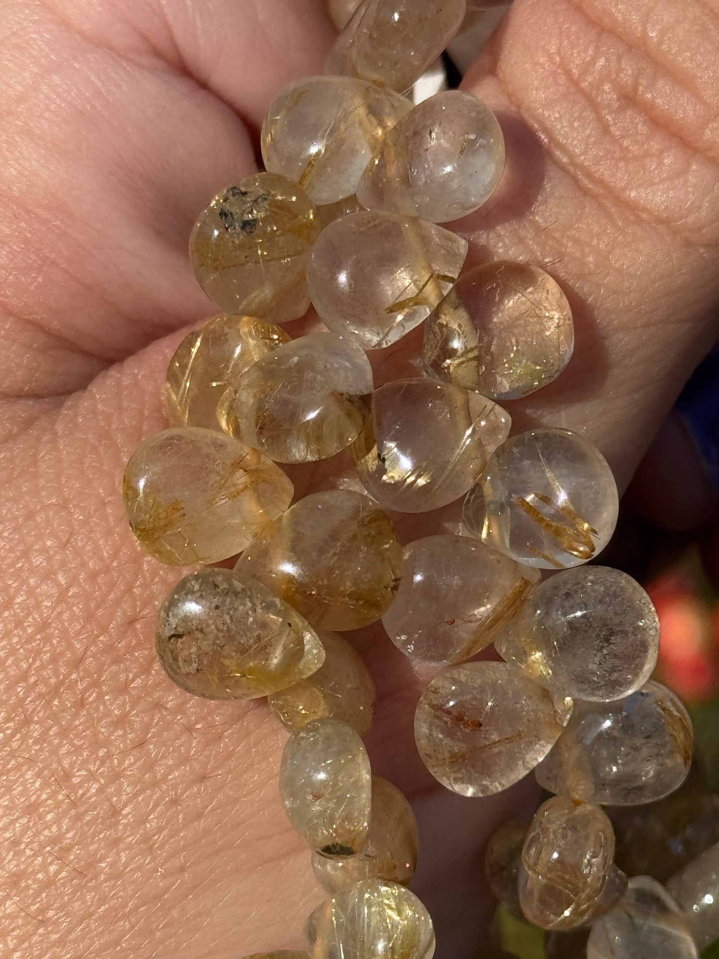 Golden rutile bracelet