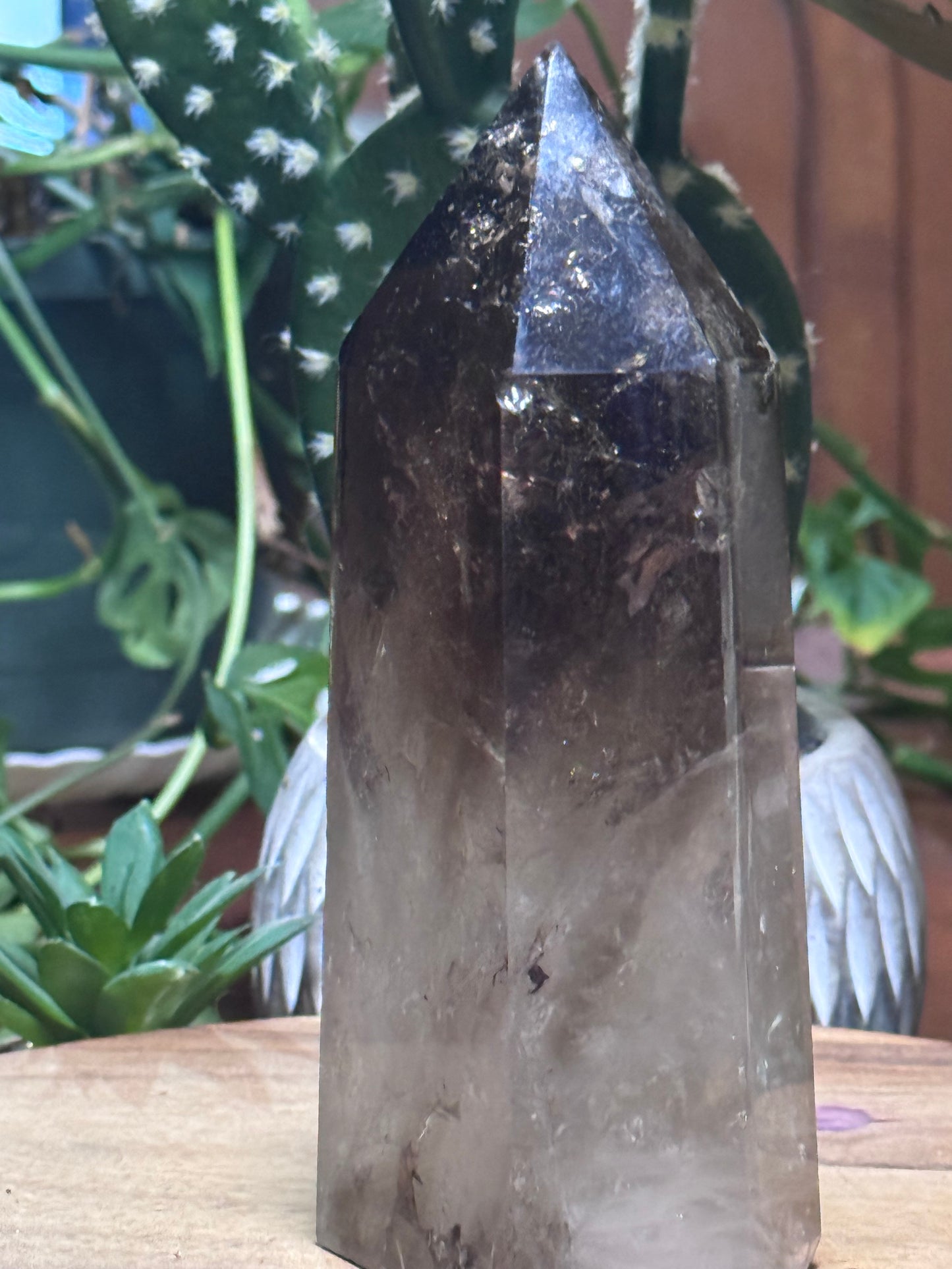 Smoky quartz tower