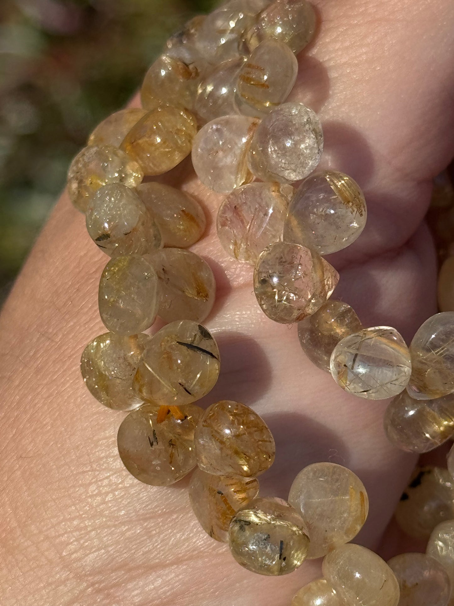 Golden rutile bracelet