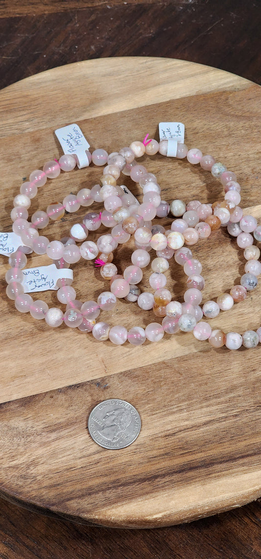Flower Agate Bracelet