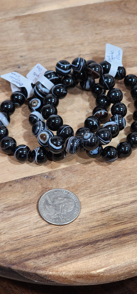 Black agate bracelet
