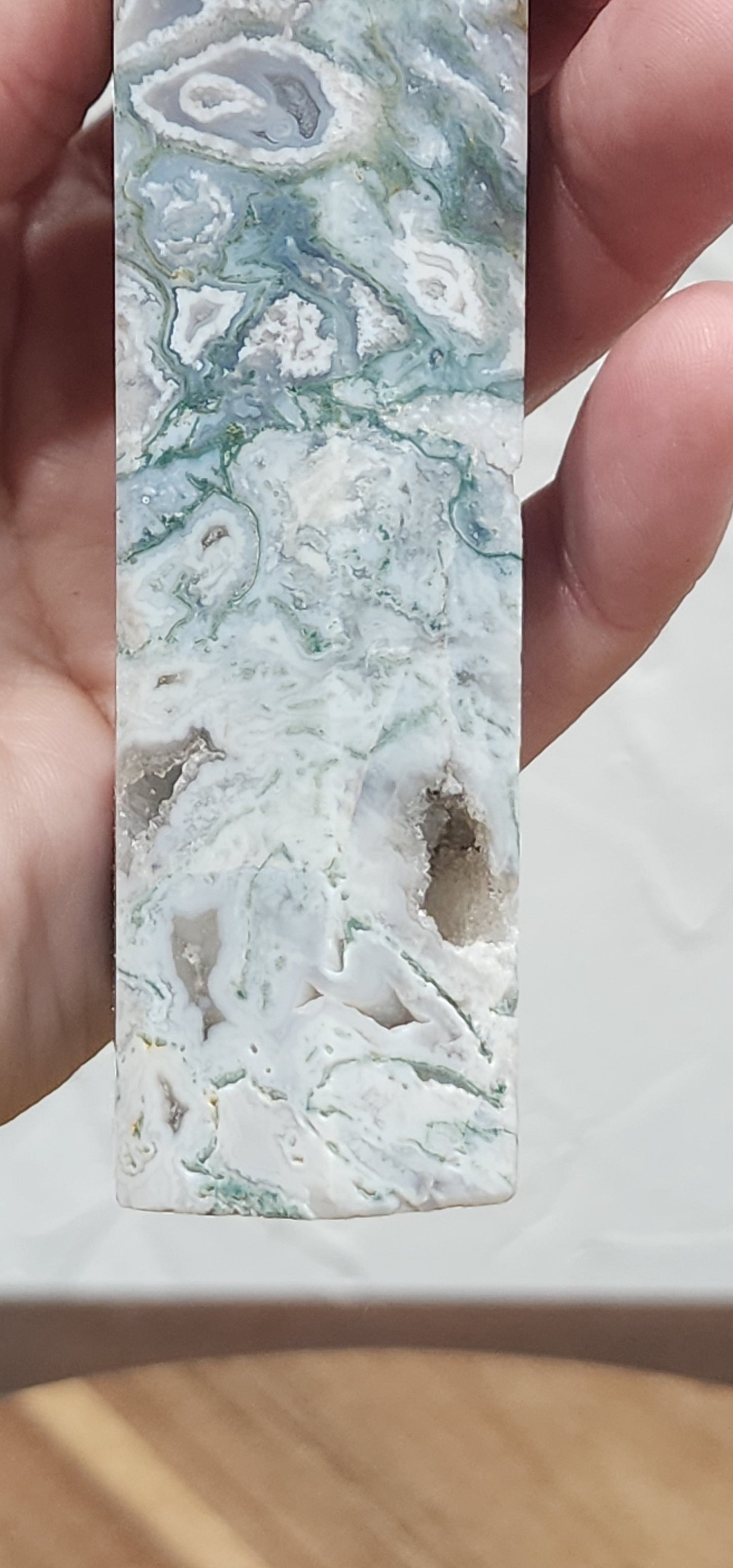 Moss agate tower