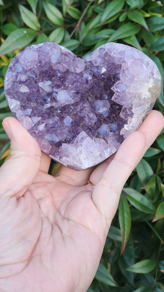 Amethyst heart